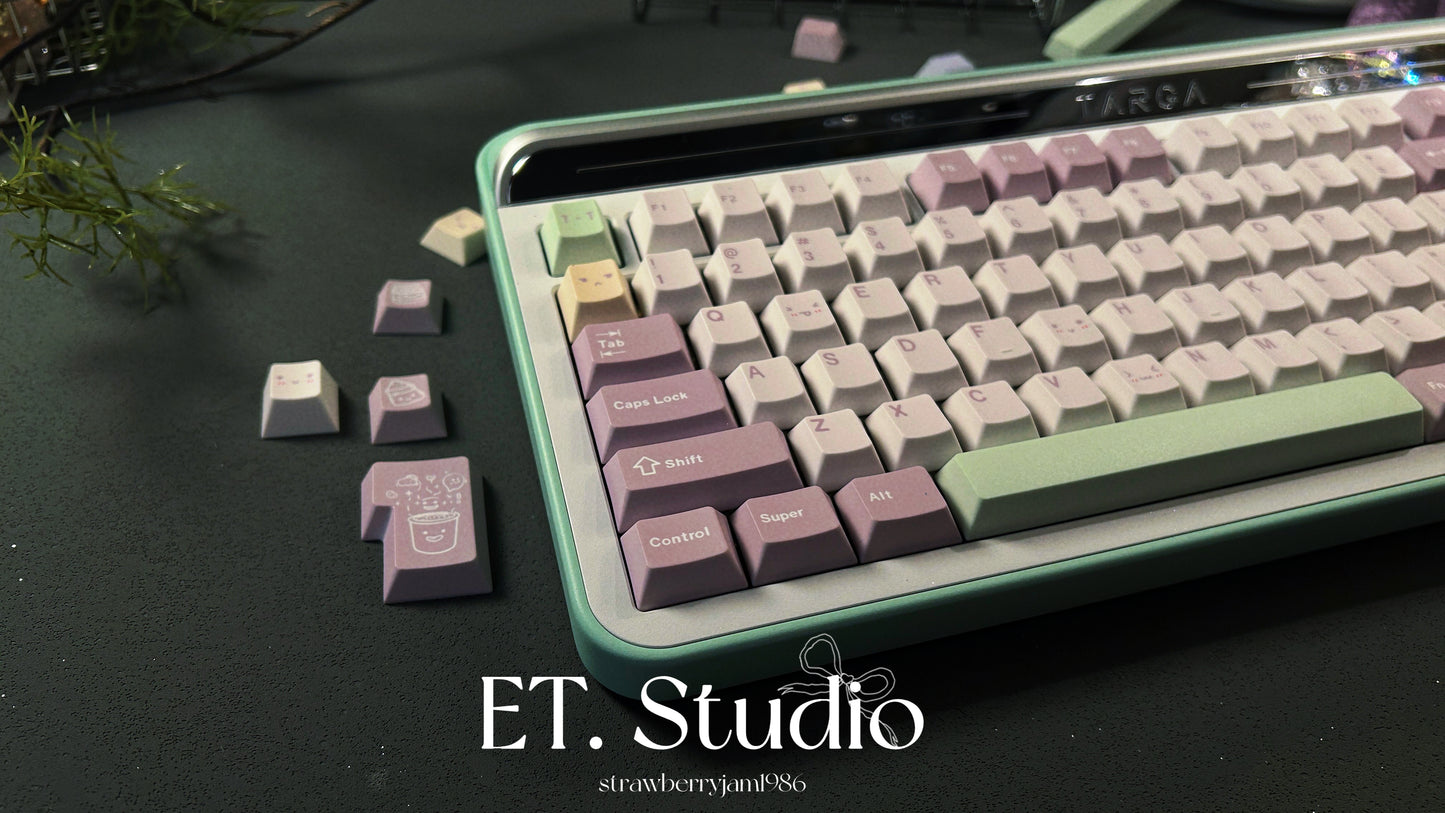 ONLY 1 Instock Prebuilt Targa98 Mint Green Aluminum Customized Mechanical Keyboard Set