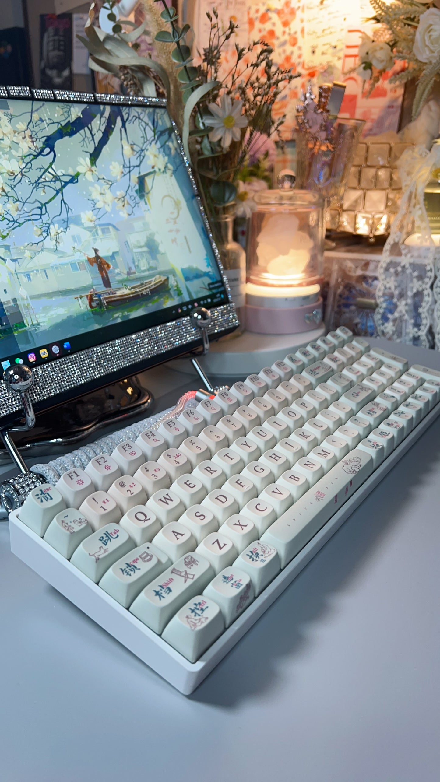 Preorder Creamy Thocky Prebuilt Lofree Keycaps ➕Zuohe zh100 kit mechanical keyboard(plastic)