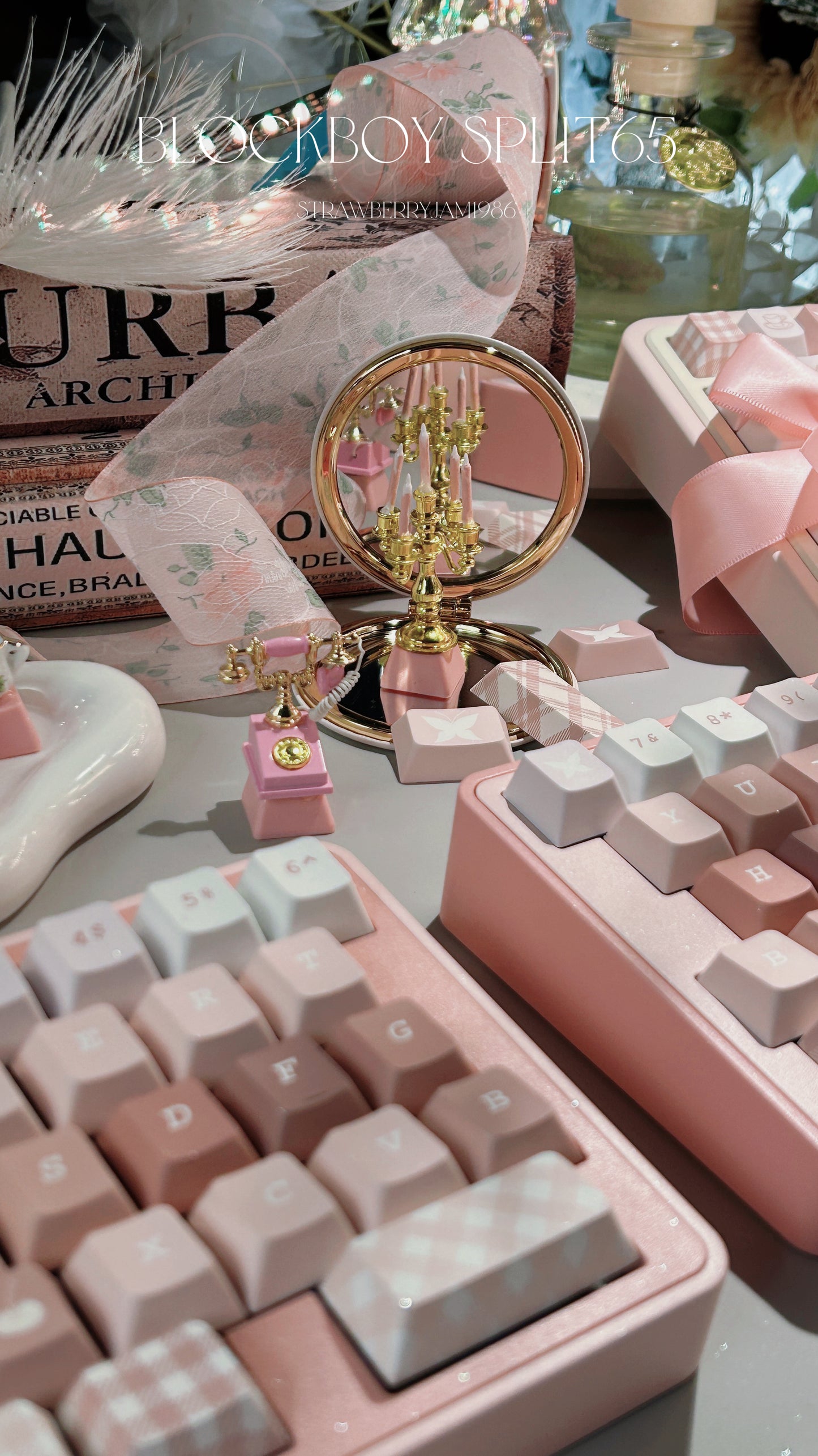 ONLY 1 Instock Prebuilt BLOCKBOY SPLIT65 Aluminum Customized Mechanical Keyboard