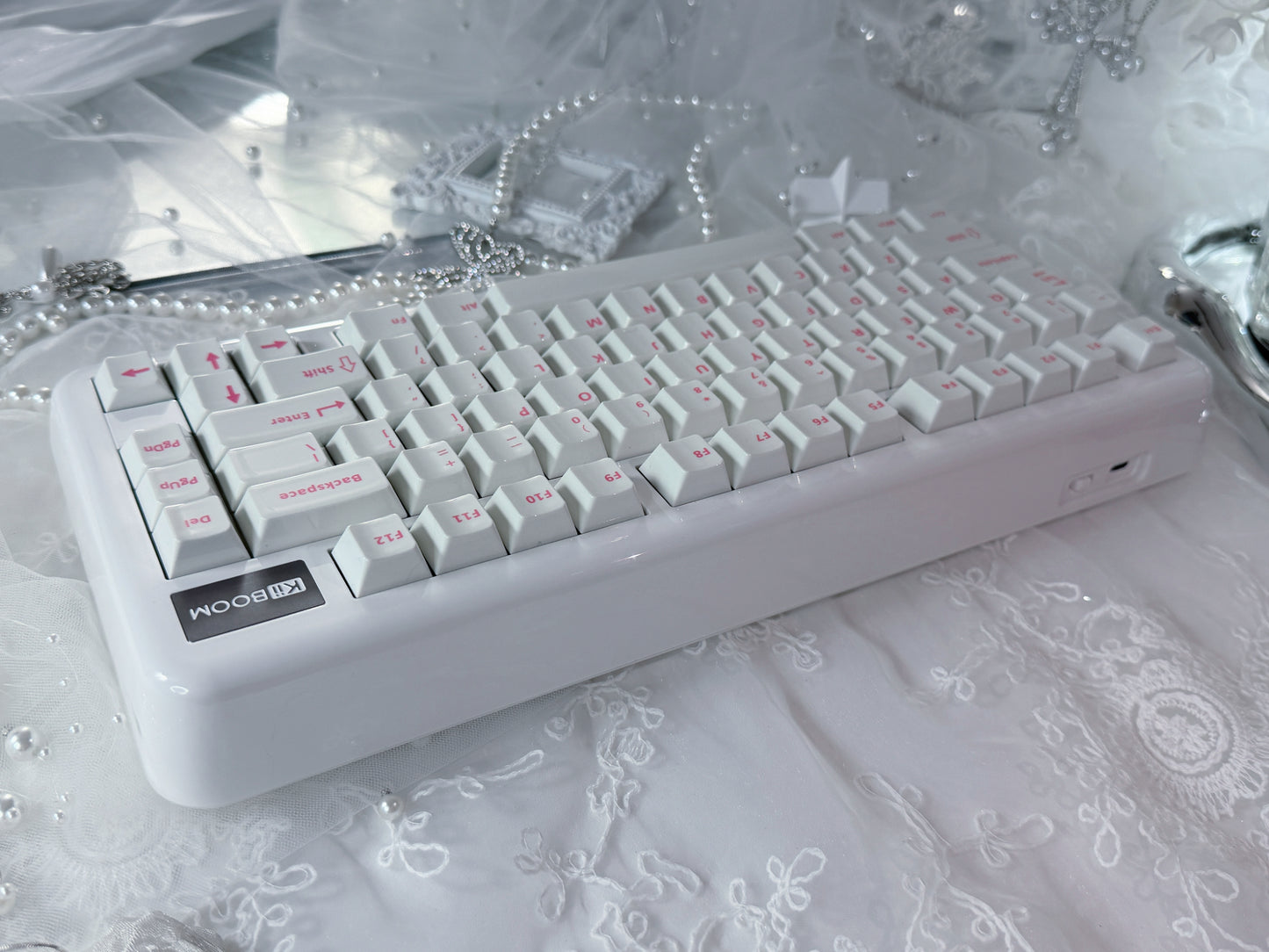 Unboxing Sample ONLY 1 INSTOCK KiiBOOM Phantom81 Lite White Tri-mode Wireless Mechanical Keyboard