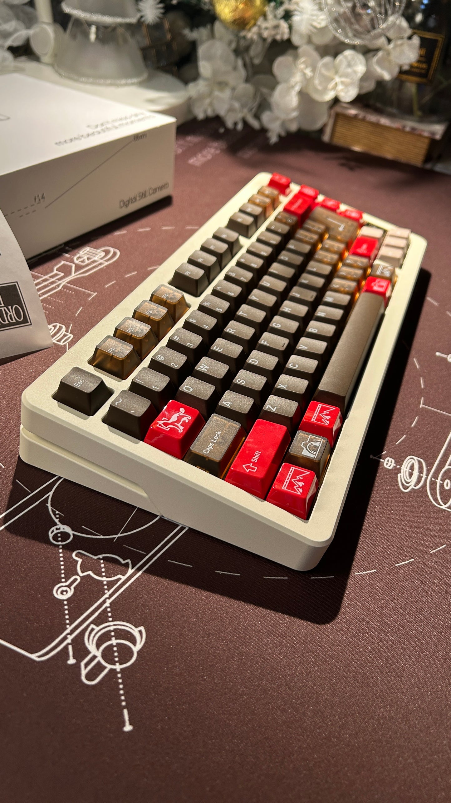「ONLY 1 instock」Prebuilt Cream Buff75R2 Aluminum Customized Mechanical Keyboard