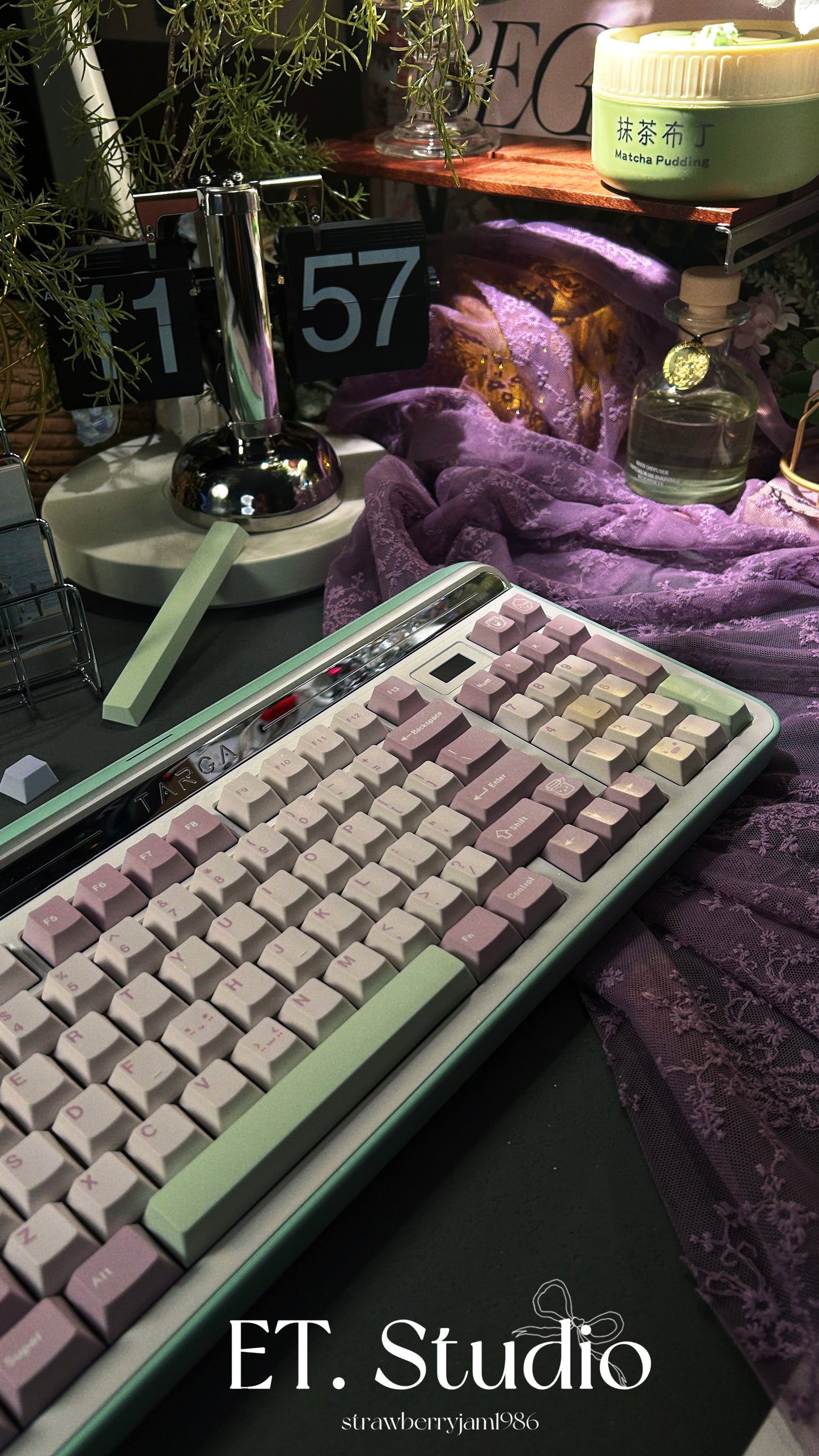 ONLY 1 Instock Prebuilt Targa98 Mint Green Aluminum Customized Mechanical Keyboard Set