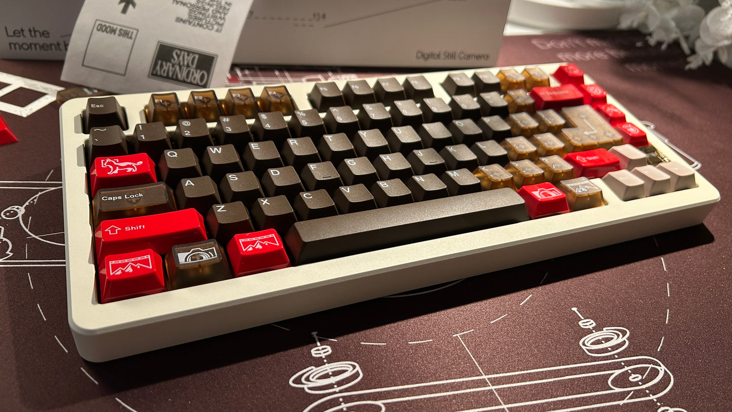 「ONLY 1 instock」Prebuilt Cream Buff75R2 Aluminum Customized Mechanical Keyboard