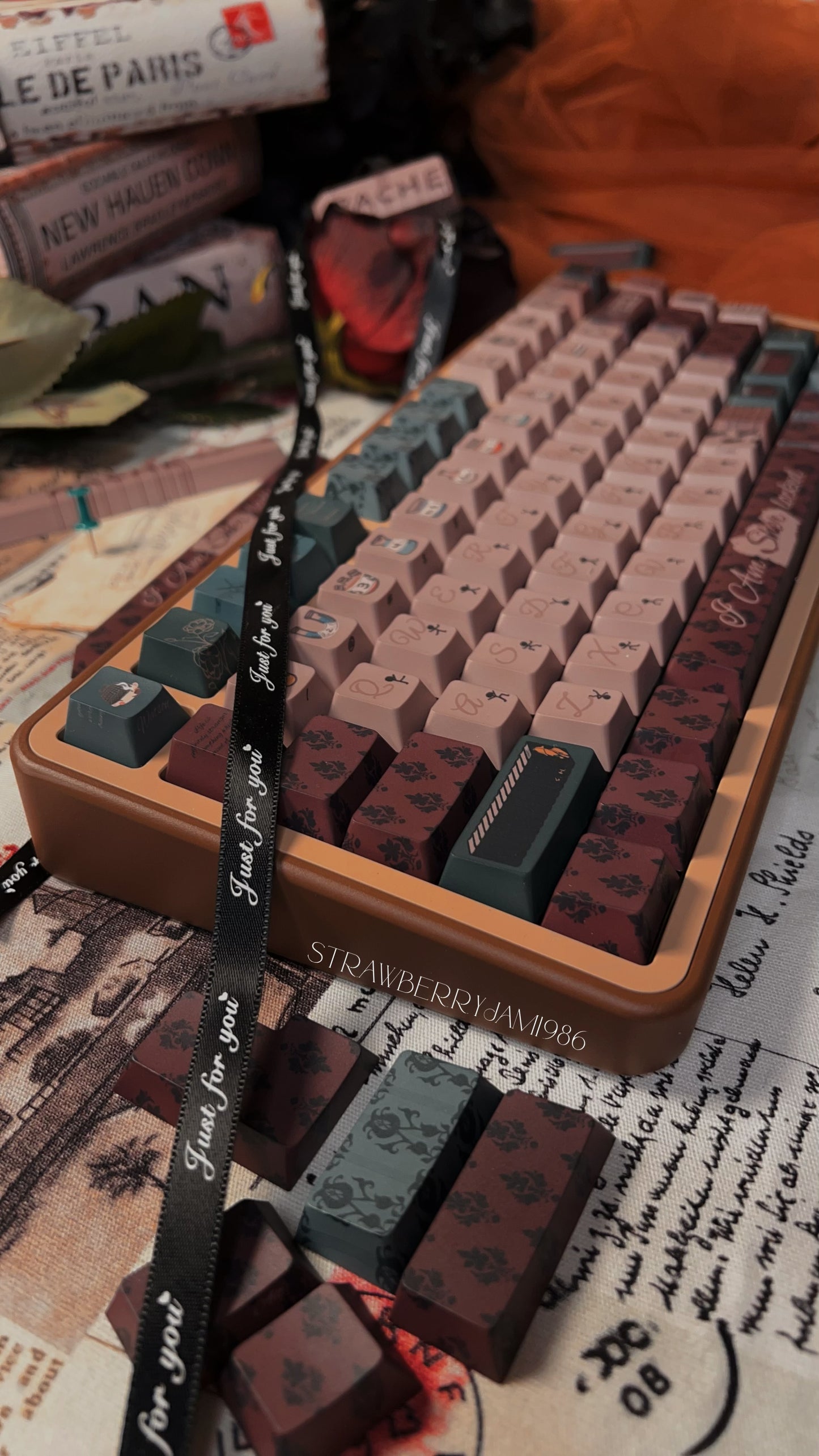 【Preorder】 Prebuilt FF75 Brown Coffee Aluminum Customized Mechanical Keyboard