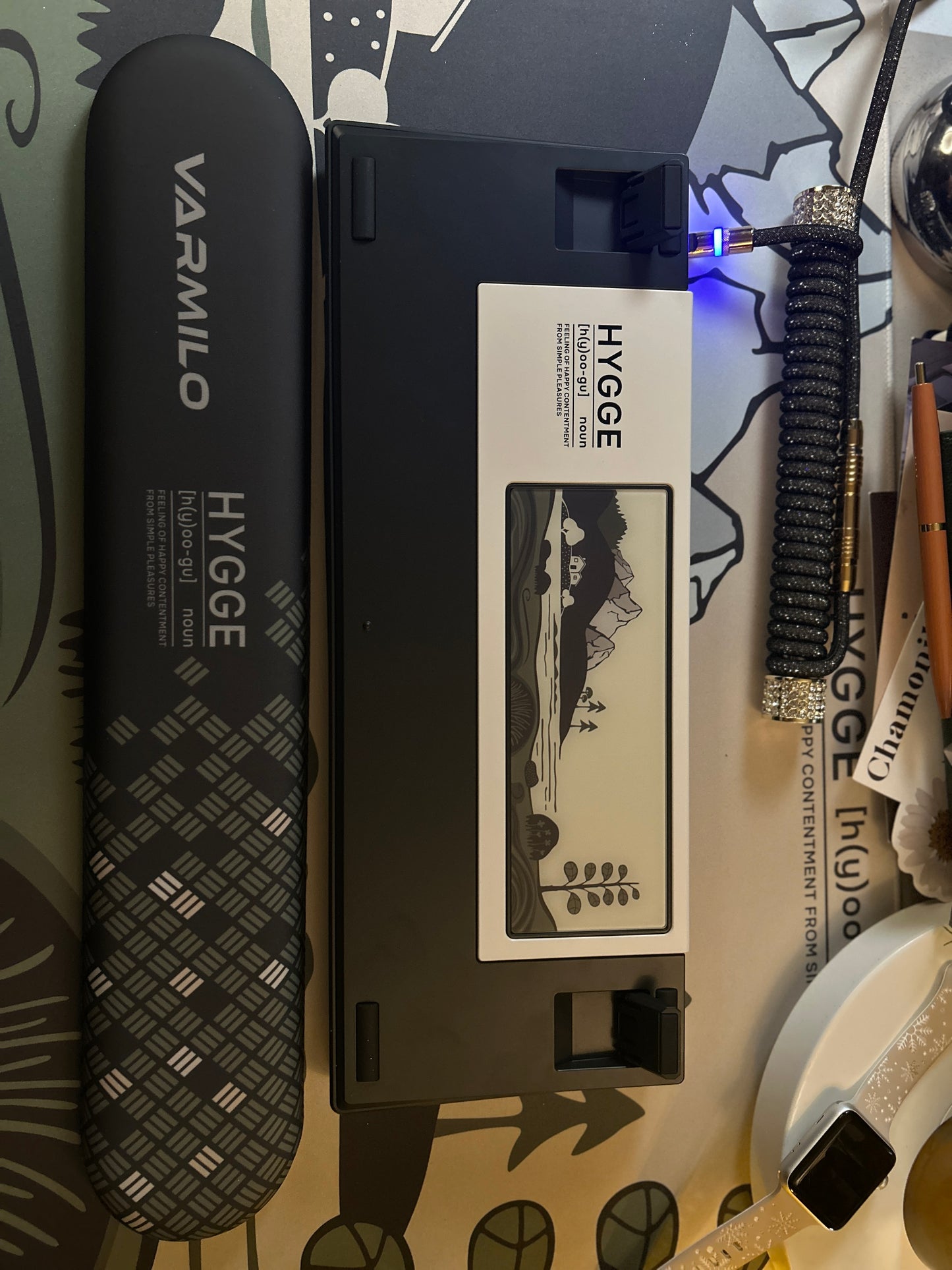 Unboxing Sample For Sales ONLY 1 Instock VARMILLO HYGGE V80 keyboard ➕ desk mat ➕Wristrest SET
