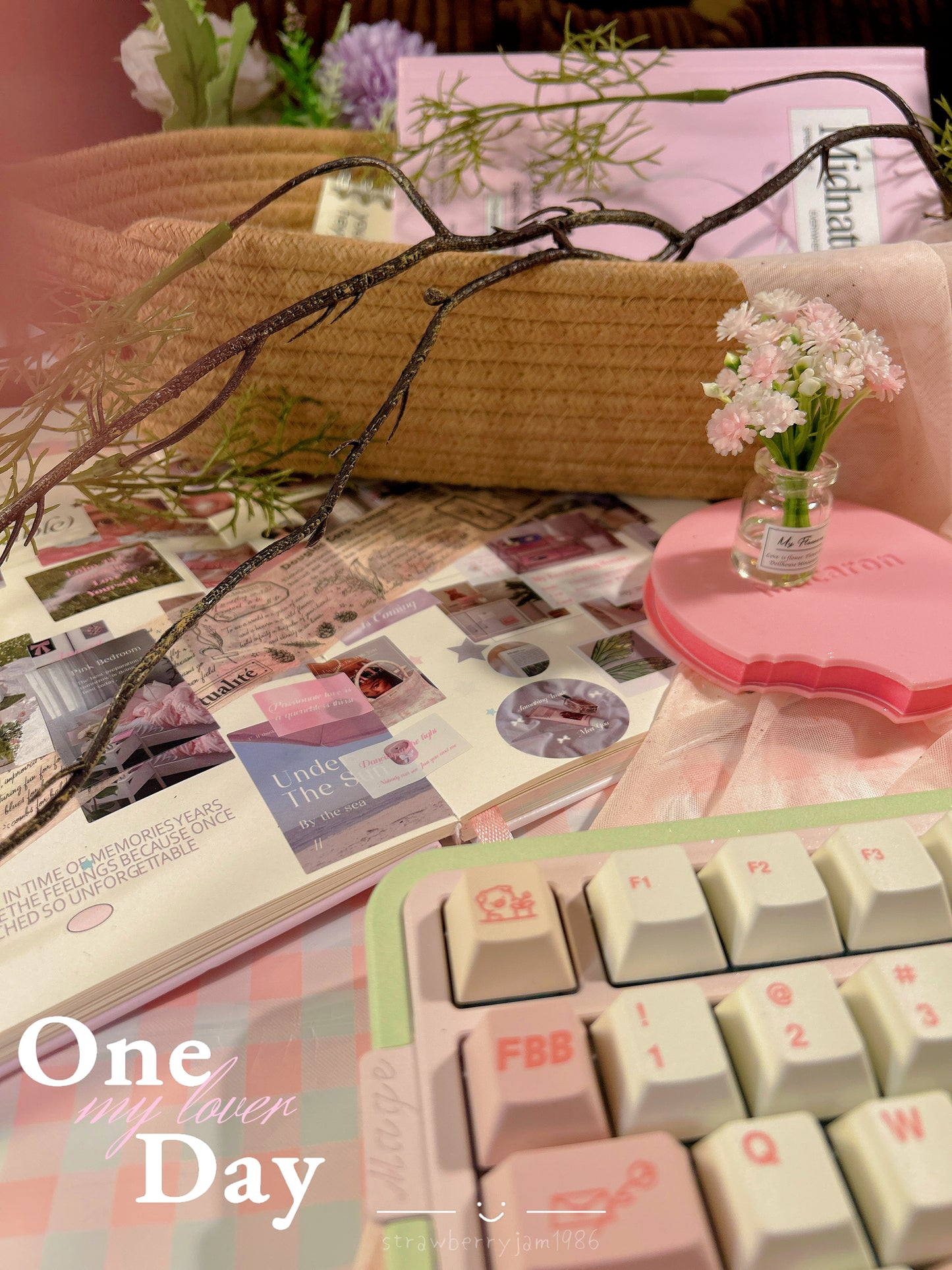 ONLY 1 INSTOCK Prebuilt Aluminum Customized Mechanical Keyboard Loveletter75 ➕ number padset