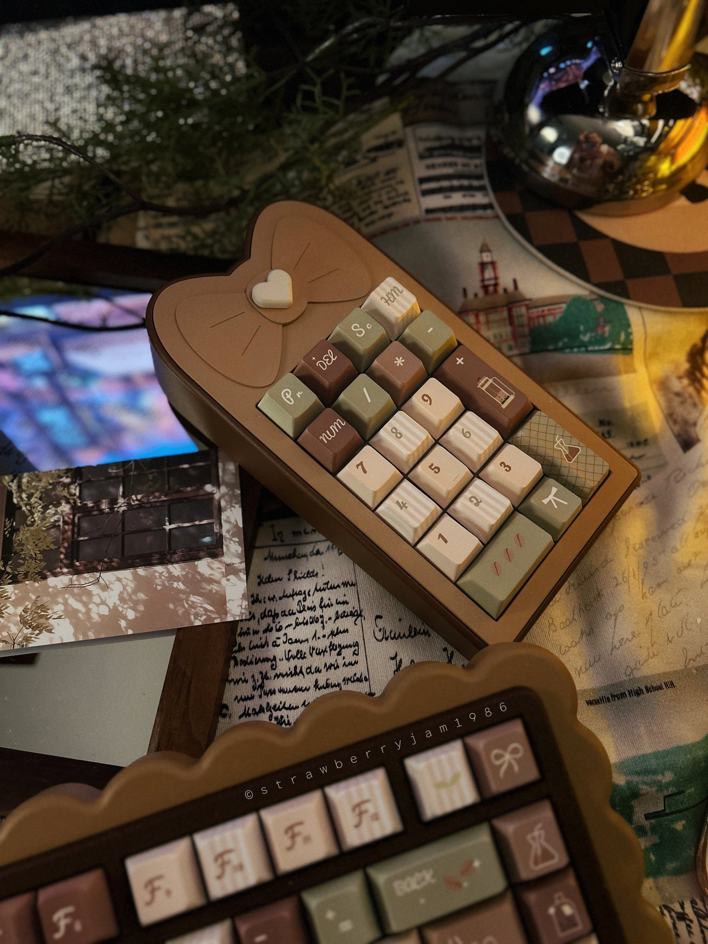 #0172 Matcha Latte Green Coffee Keycap Cherry Profile