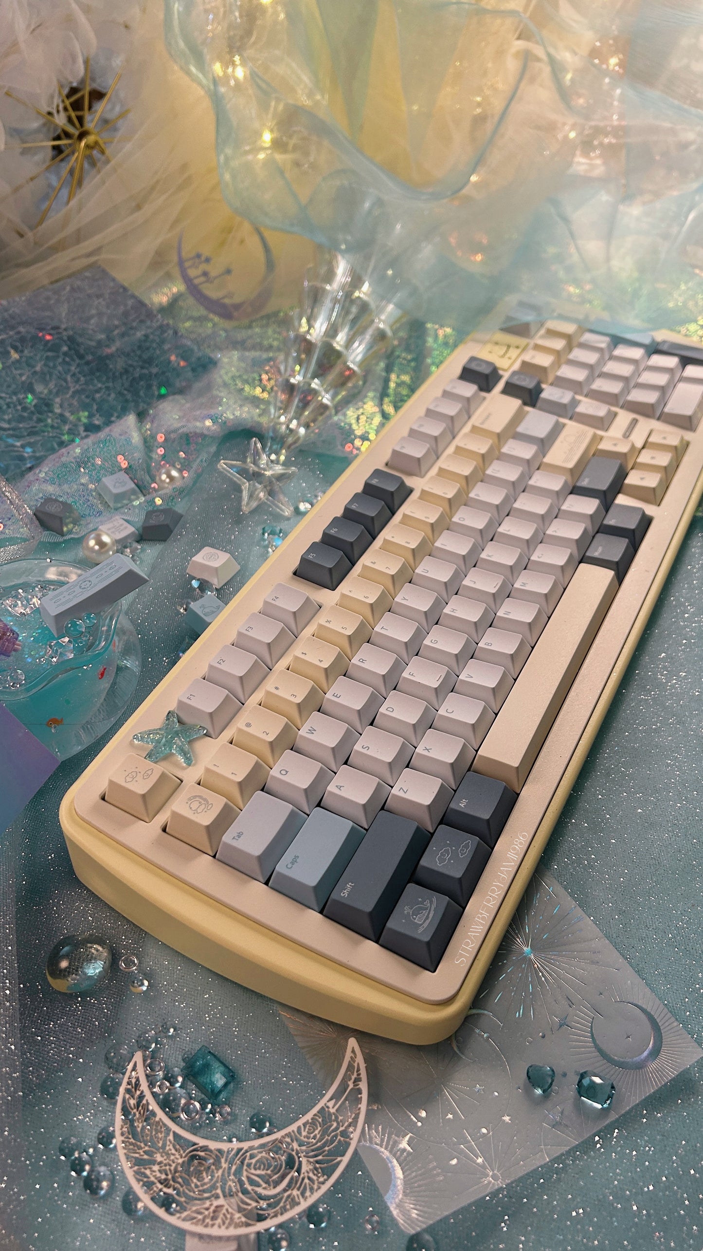 「ONLY 1 instock」Prebuilt Dino98 Aluminum Customized Mechanical Keyboard
