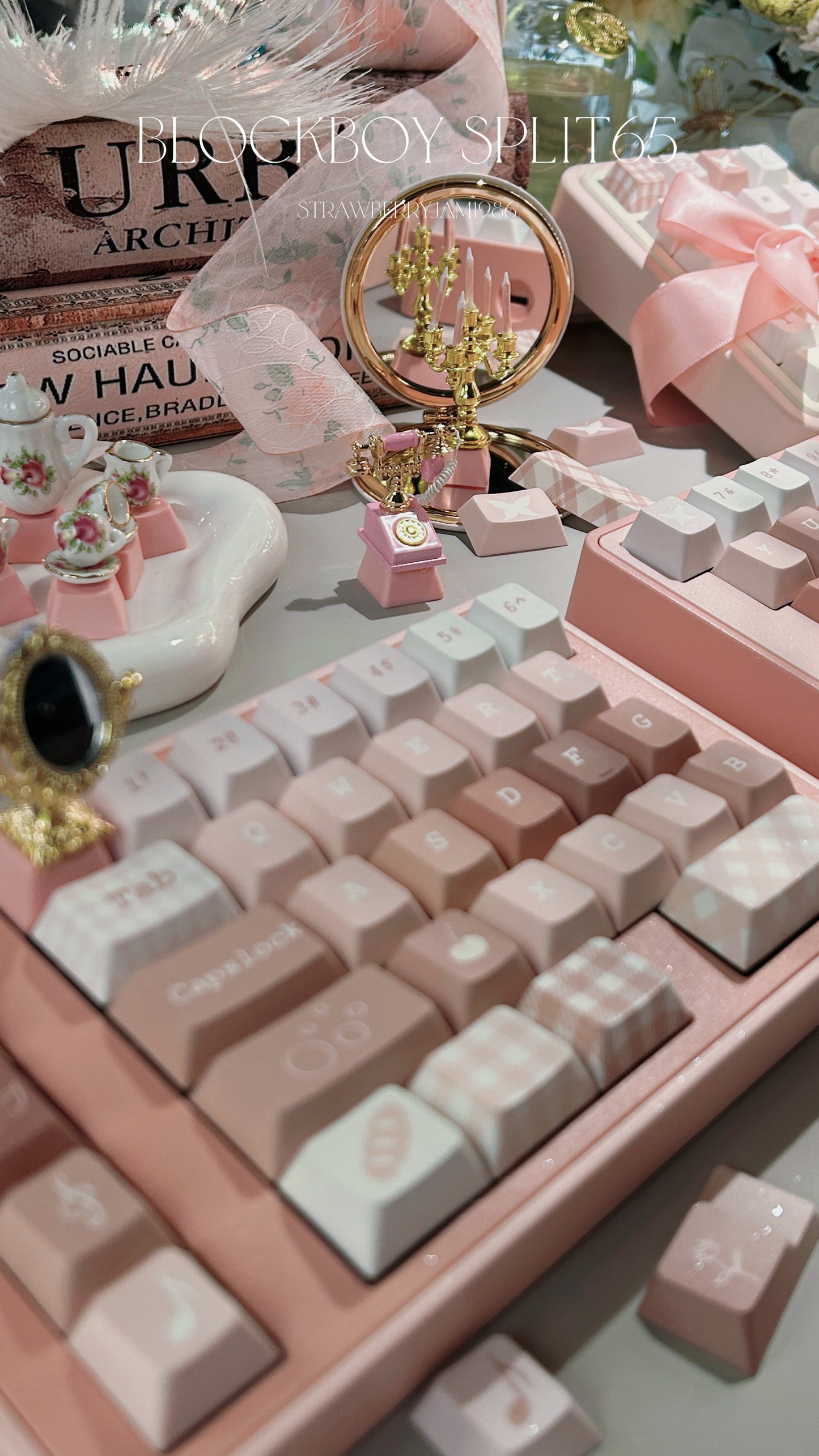 ONLY 1 Instock Prebuilt BLOCKBOY SPLIT65 Aluminum Customized Mechanical Keyboard