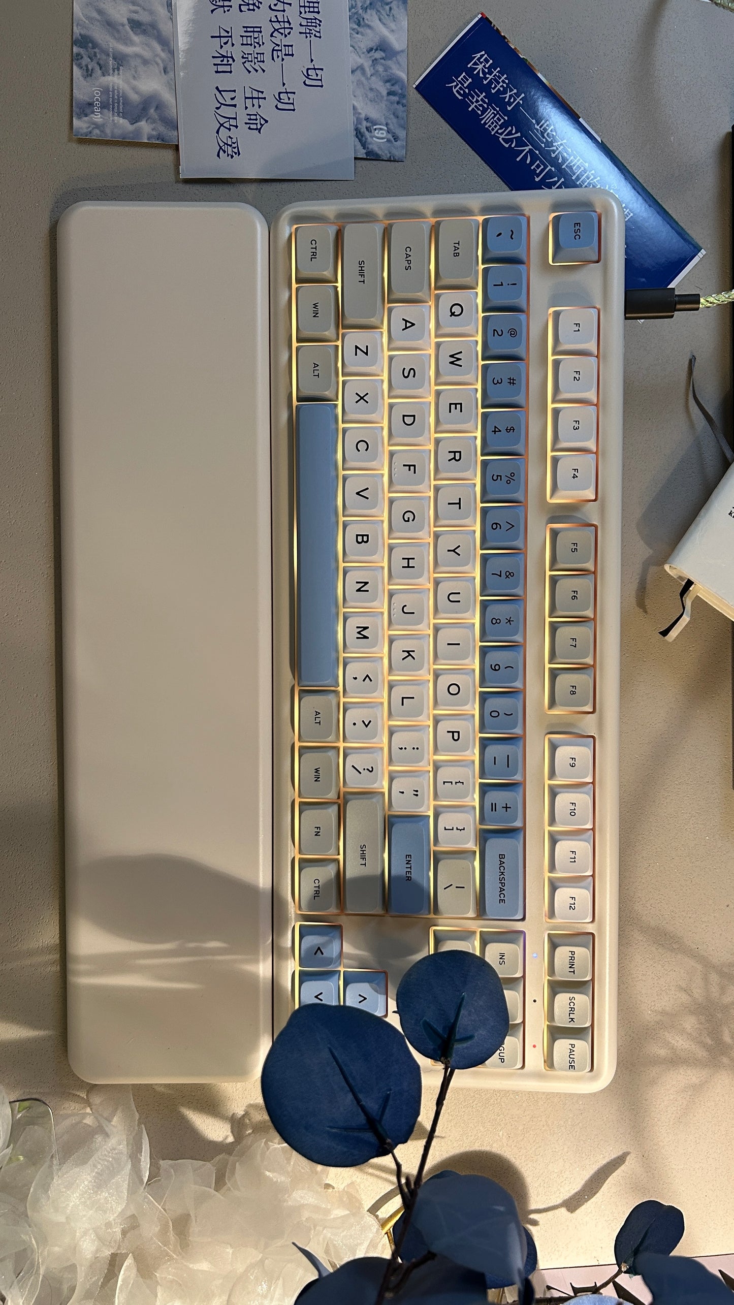 Unboxing Sample For Sales ONLY 1 Instock Fully Prebuilt Su Dongpo Tri-Mode Wireless Mechanical Keyboard With Wristrest Set