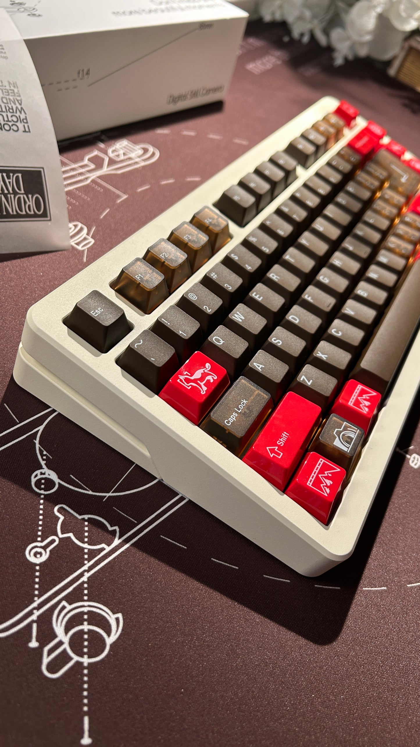 「ONLY 1 instock」Prebuilt Cream Buff75R2 Aluminum Customized Mechanical Keyboard