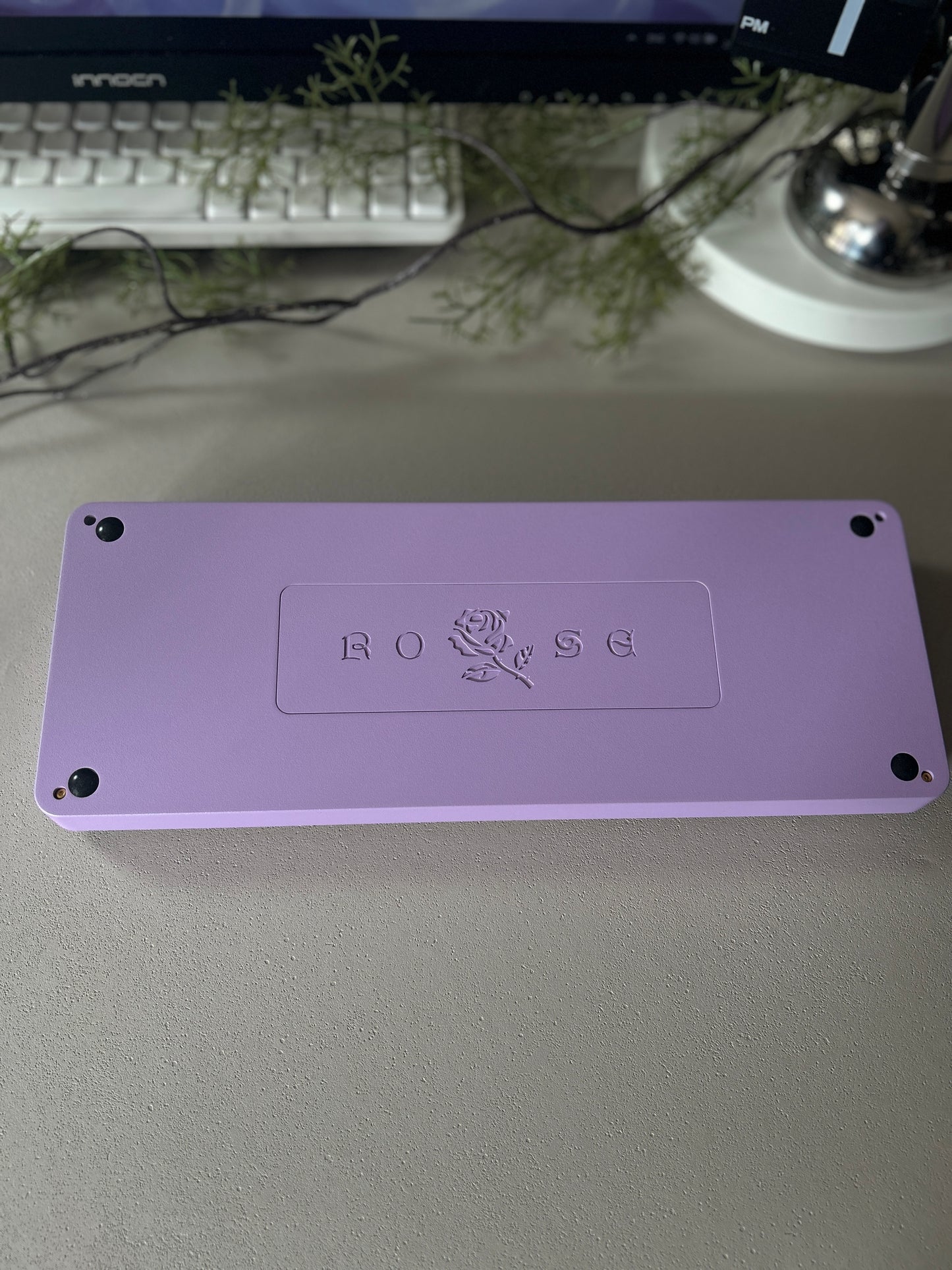 ONLY 1 Instock Prebuilt Aluminum Customized Mechanical Keyboard Rose65 Purple Creamy Thocky Set