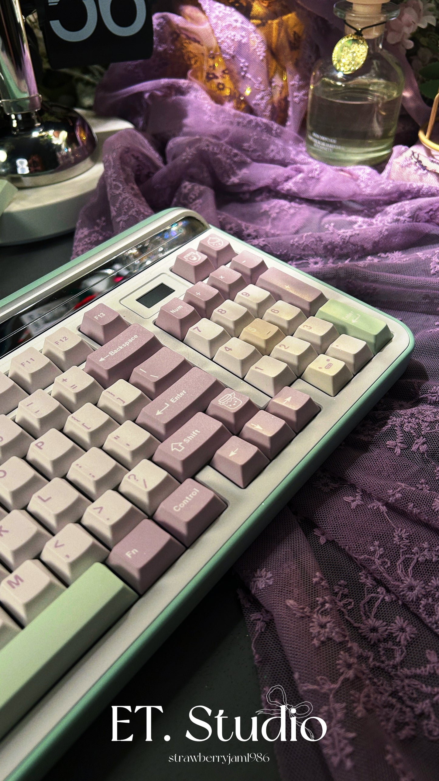 ONLY 1 Instock Prebuilt Targa98 Mint Green Aluminum Customized Mechanical Keyboard Set