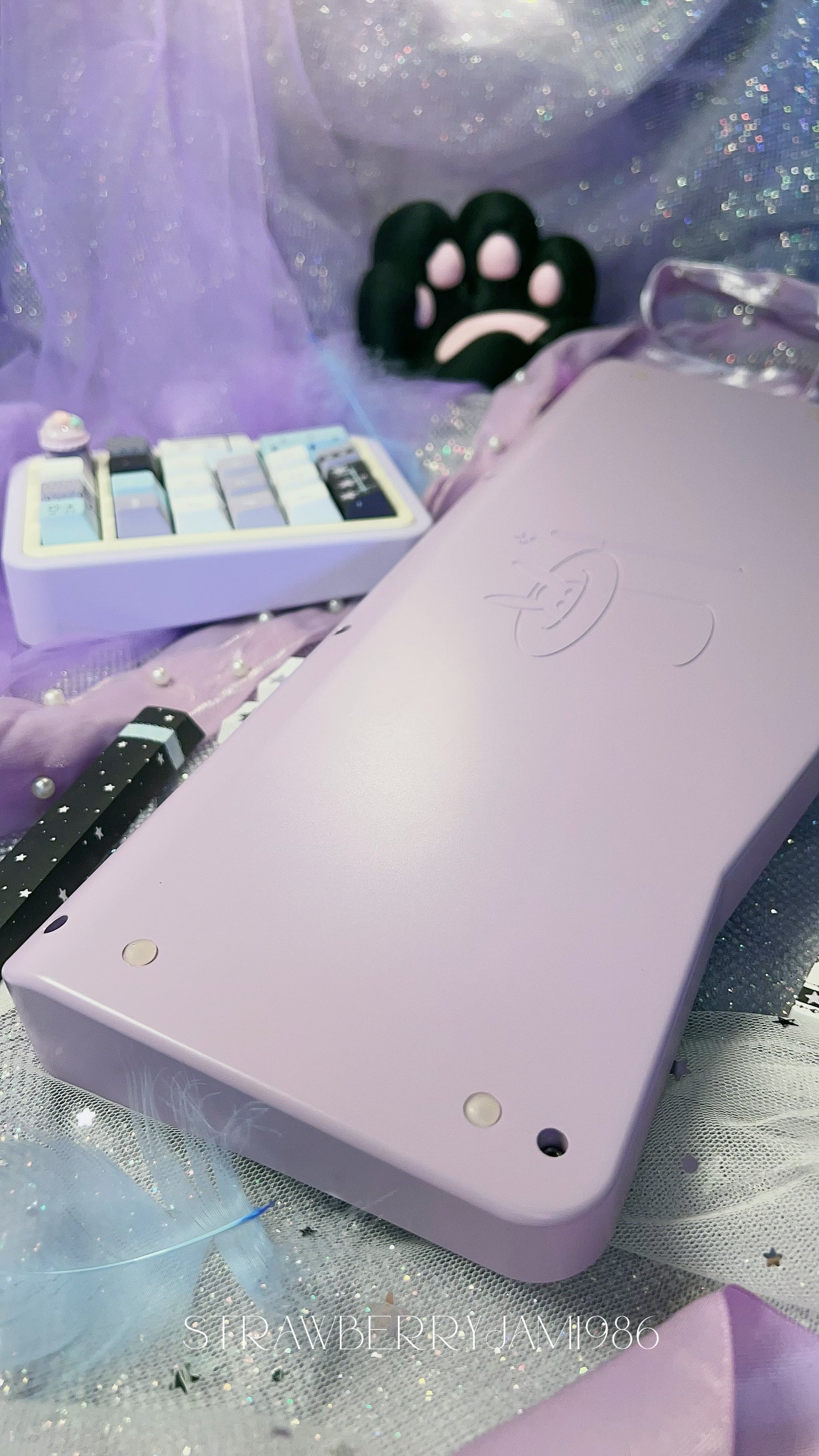 ONLY 1 Instock Prebuilt Vlice Black Purple Aluminum Customized Mechanical Keyboard Set