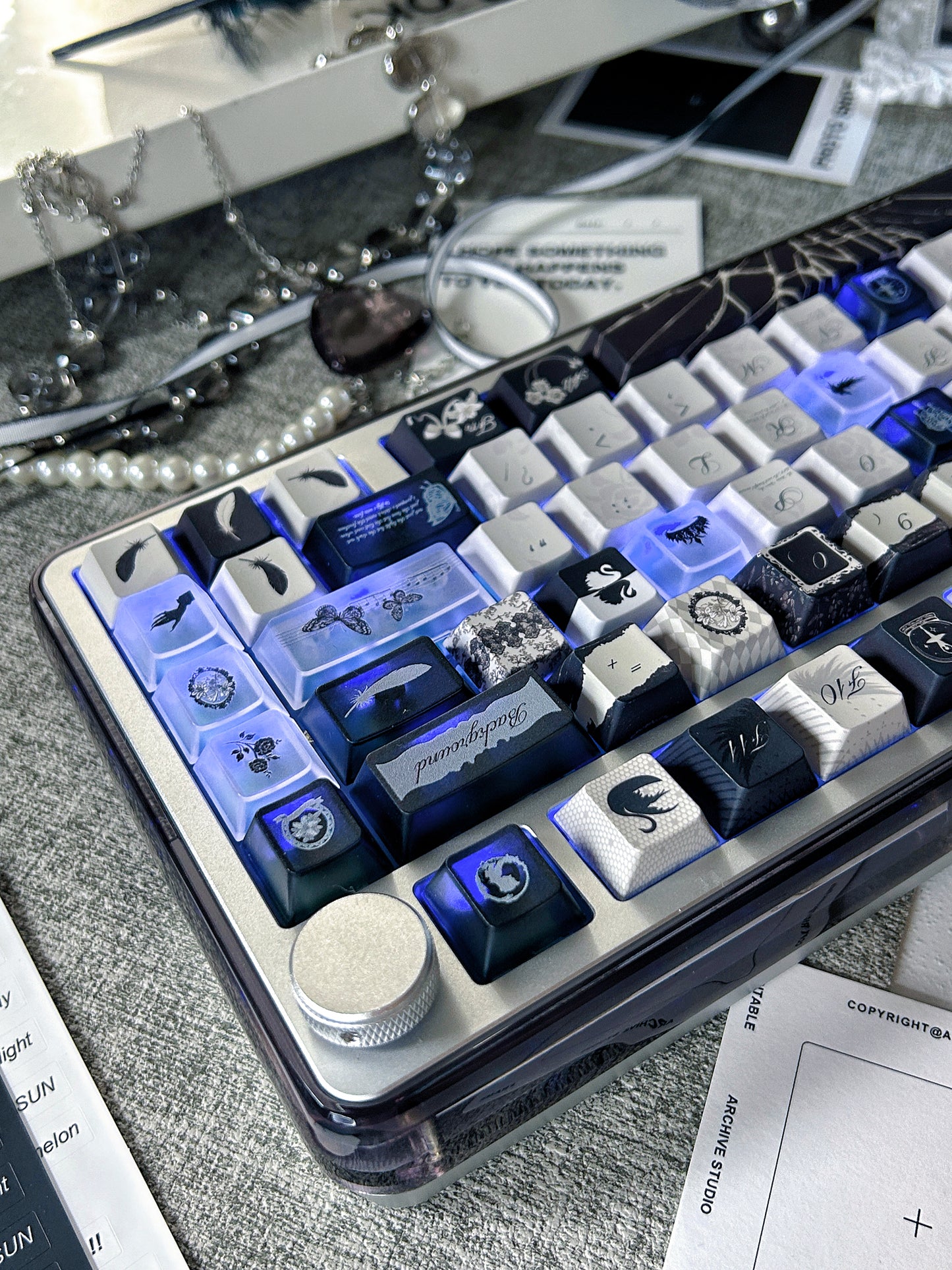 Unboxing Sample For Sales ONLY 1 Instock KiiBOOM Breeze75 Aluminum Tri-Mode Mechanical Customized Keyboard ➕ Ashey Dance Keycap Set(not including pad & decoration)