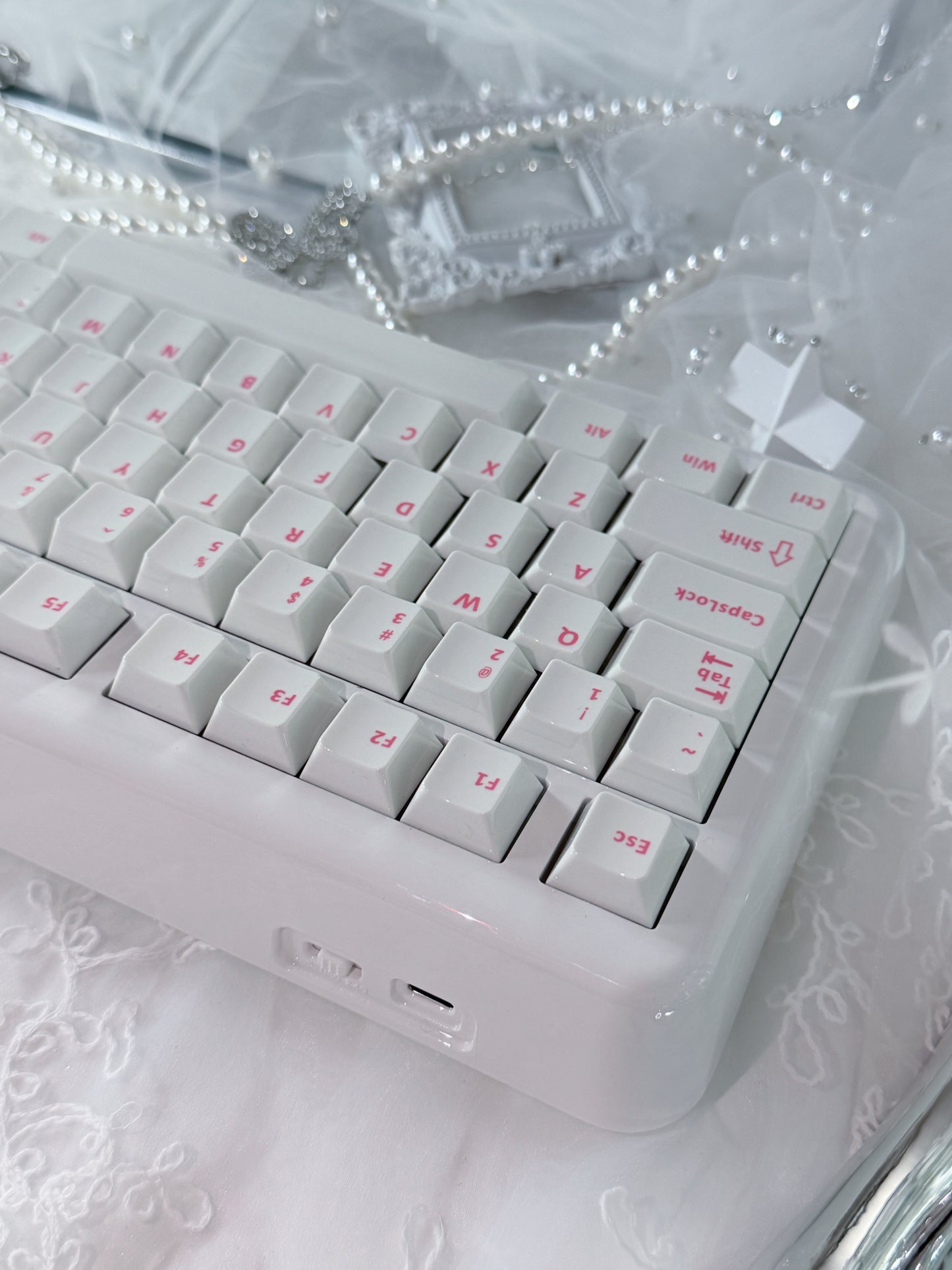 Unboxing Sample ONLY 1 INSTOCK KiiBOOM Phantom81 Lite White Tri-mode Wireless Mechanical Keyboard