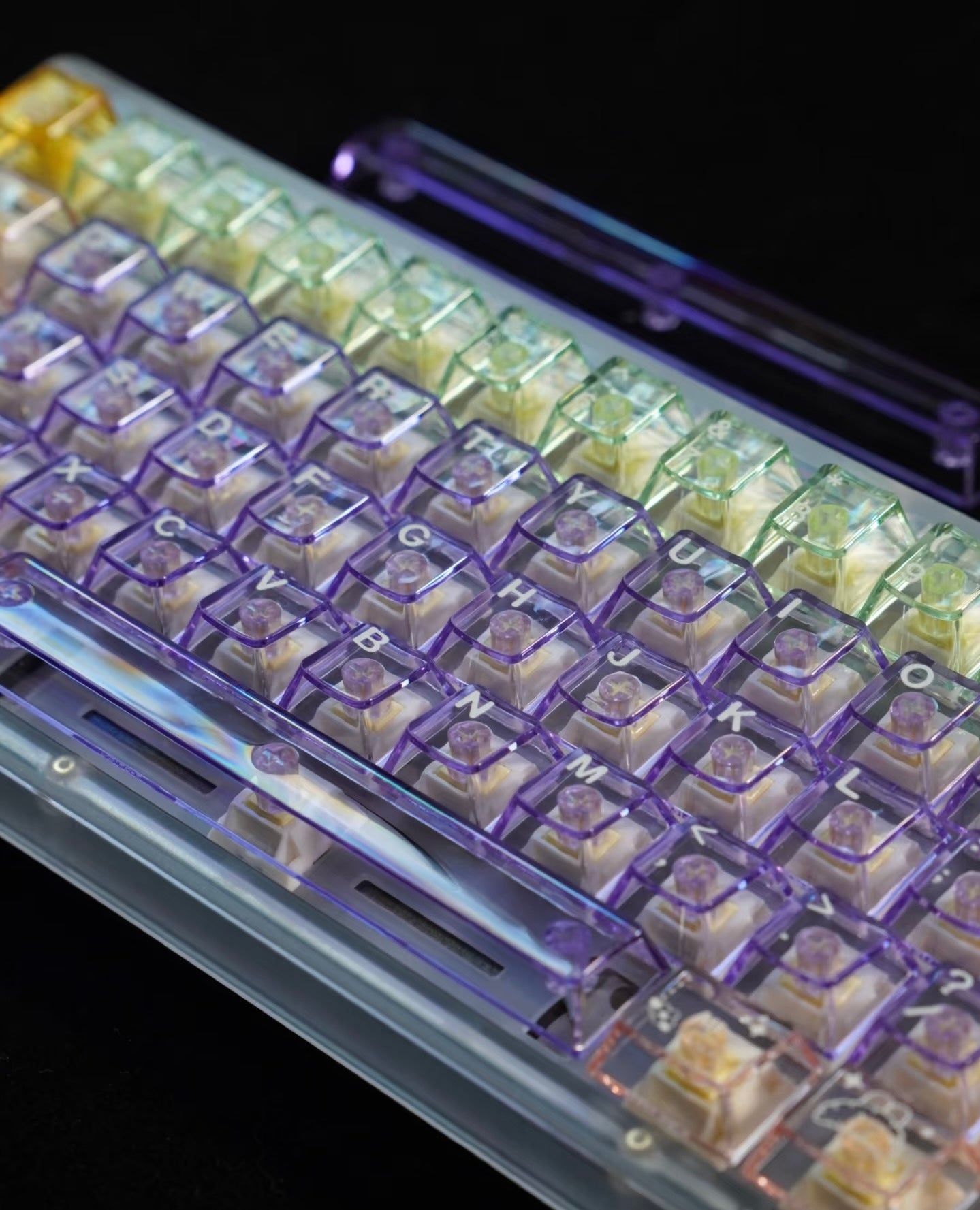#0180 Crystal Candy Transparent PC Keycap (Keycaps ONLY not including keyboard)