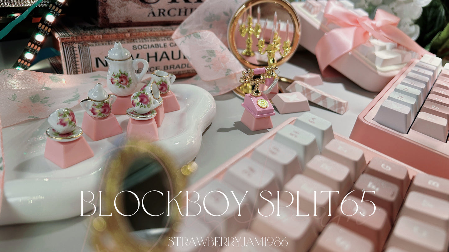 ONLY 1 Instock Prebuilt BLOCKBOY SPLIT65 Aluminum Customized Mechanical Keyboard