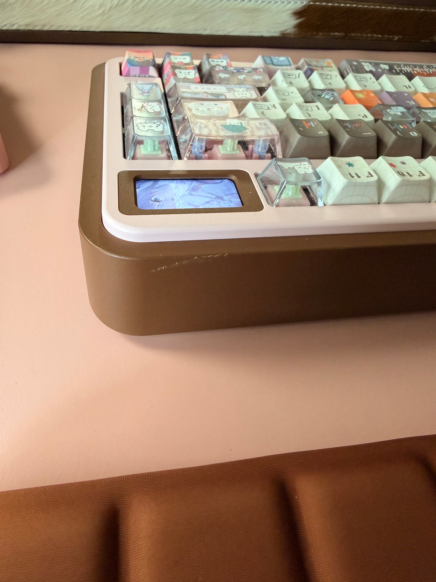 ONLY 1 Instock Prebuilt Aluminum Customized Mechanical Keyboard Rich75 Wireless Set (free wristrest and number pad included as gift)