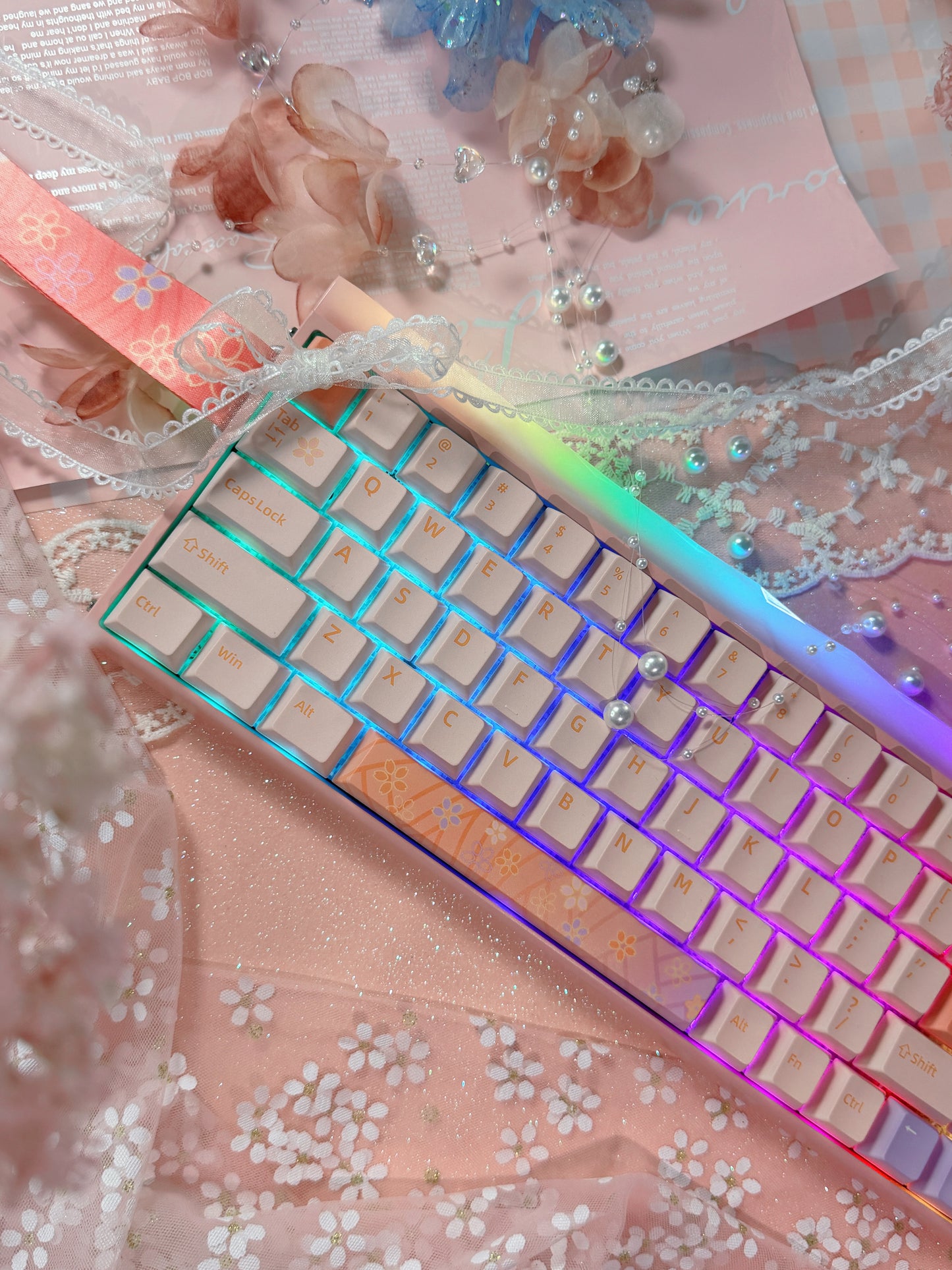 Unboxing Sample For Sales ONLY 1 Instock AULA HERO68 HE ULTRA SAKURA PINK MEGNATIC SWITCH GAMING KEYBOARD