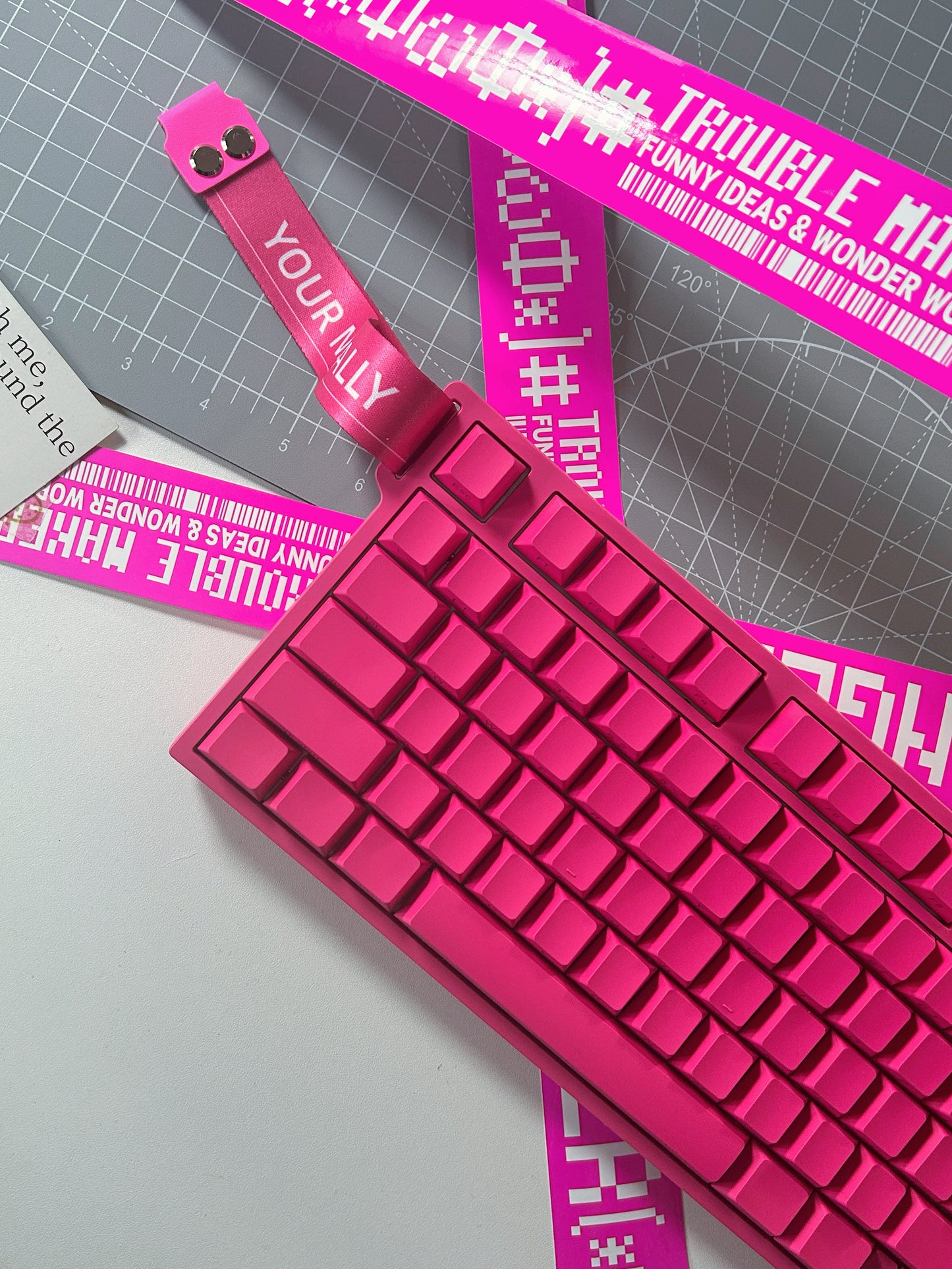 PREBUILT Hot Pink BEAT75 RGB Wireless Tri-Mode Magnetic Switch Gaming Mechanical Keyboard(2-3 wks shipping)