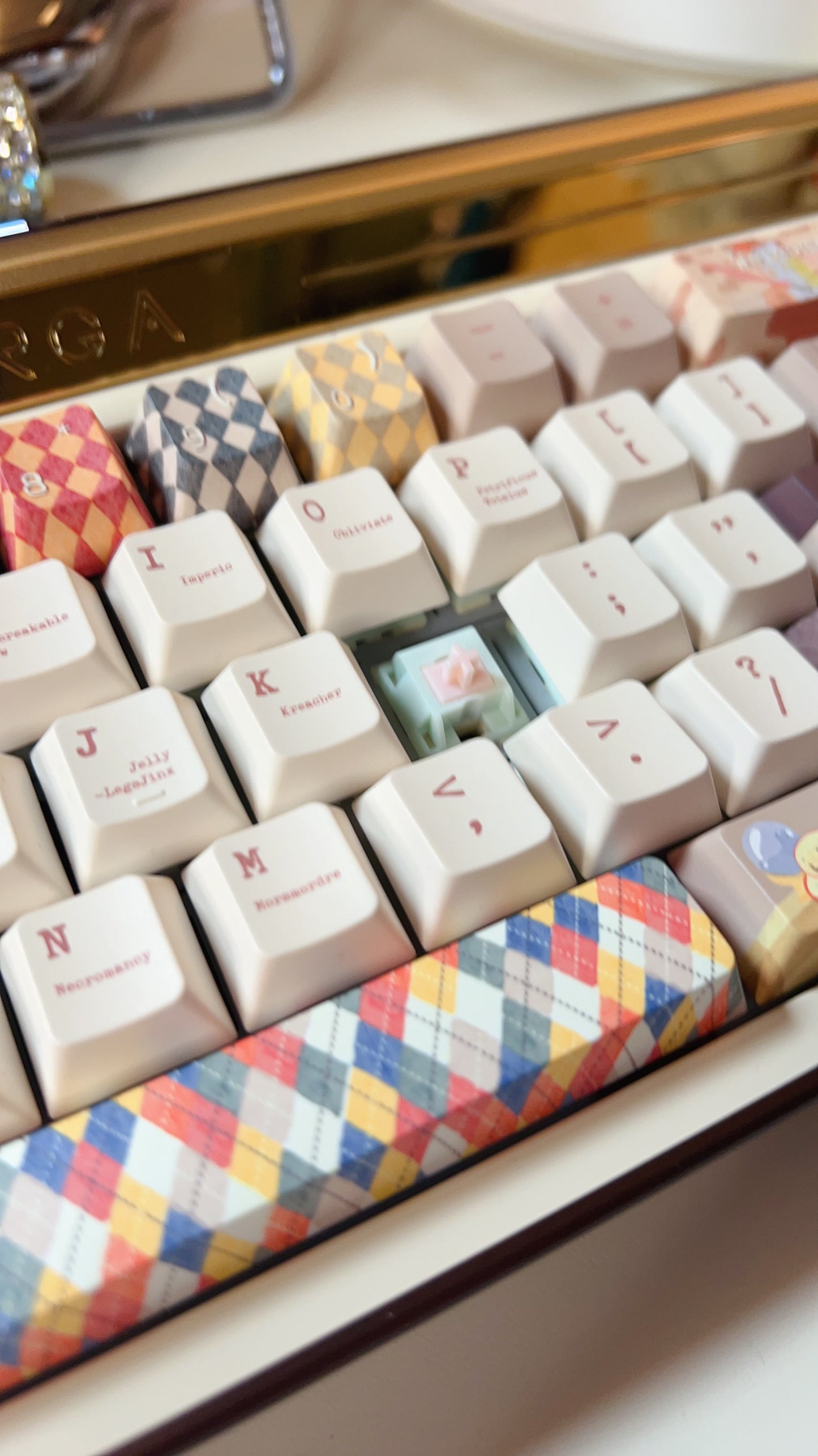 【Preorder】Prebuilt Targa65 Brown Aluminum Customized Mechanical Keyboard Harry Potter Theme
