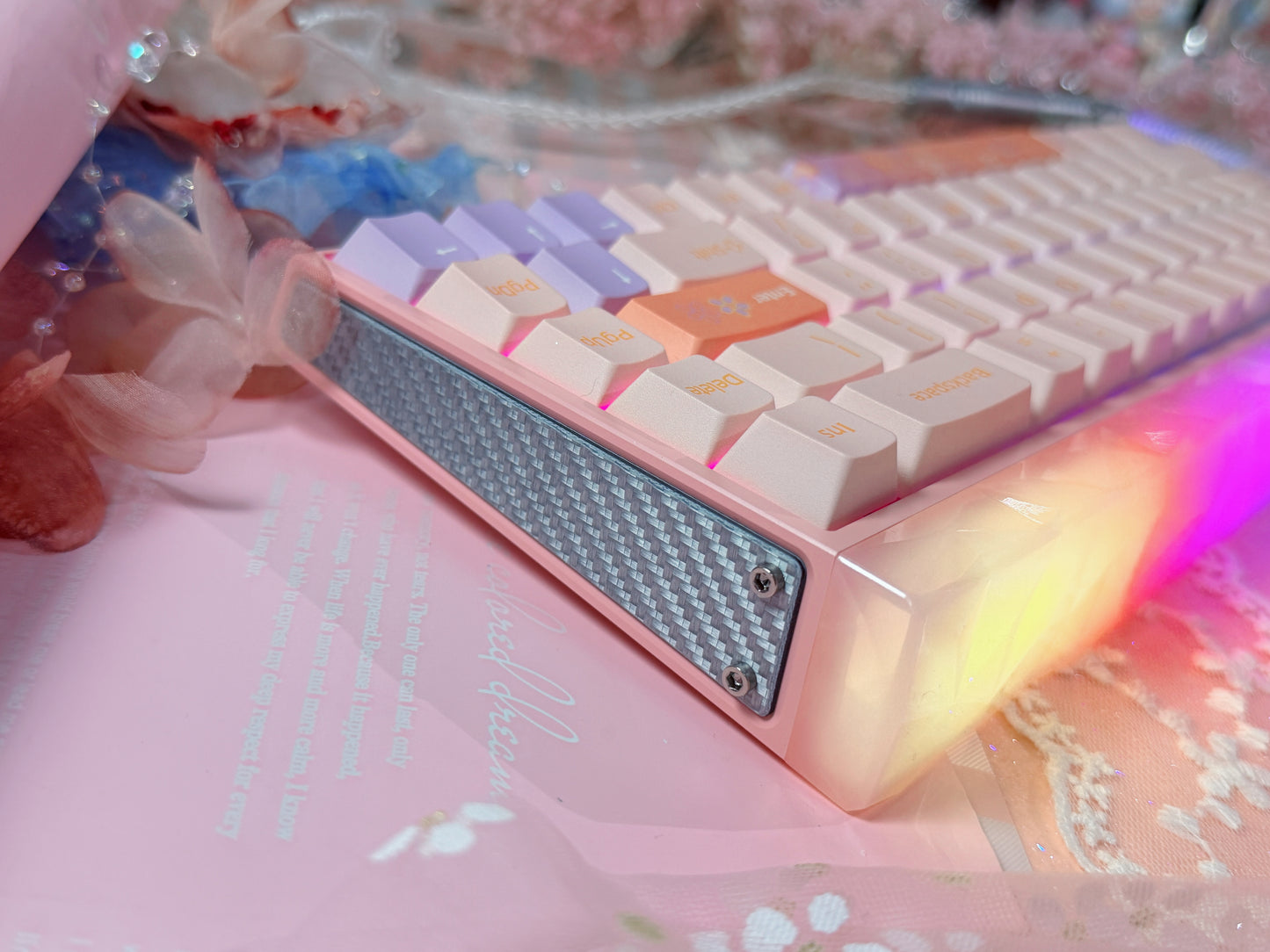 Unboxing Sample For Sales ONLY 1 Instock AULA HERO68 HE ULTRA SAKURA PINK MEGNATIC SWITCH GAMING KEYBOARD