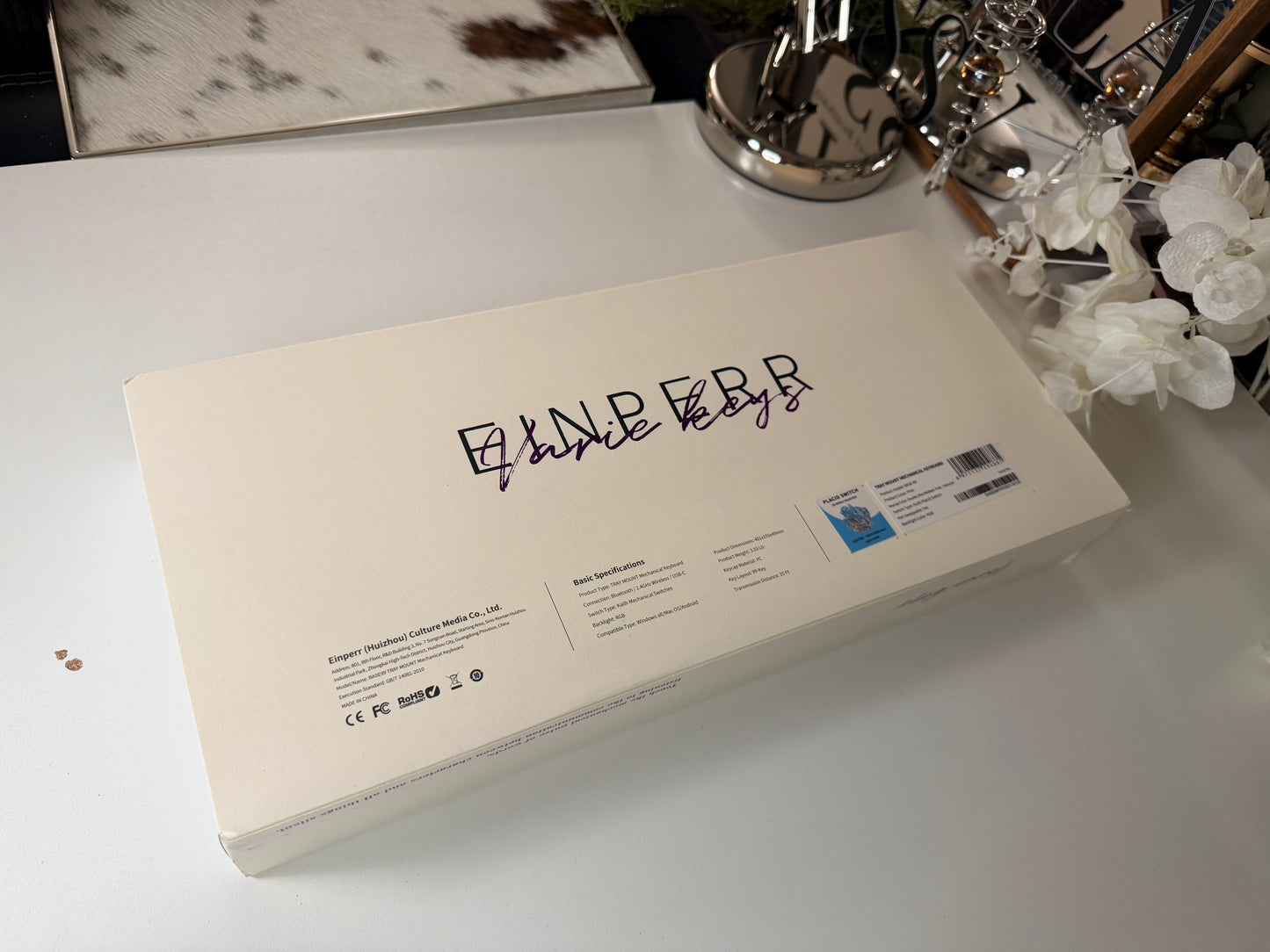 Unboxing Sample For Sales ONLY 1 Instock ainbell base99 pale pink silent switch tri-mode wireless mechanical keyboard