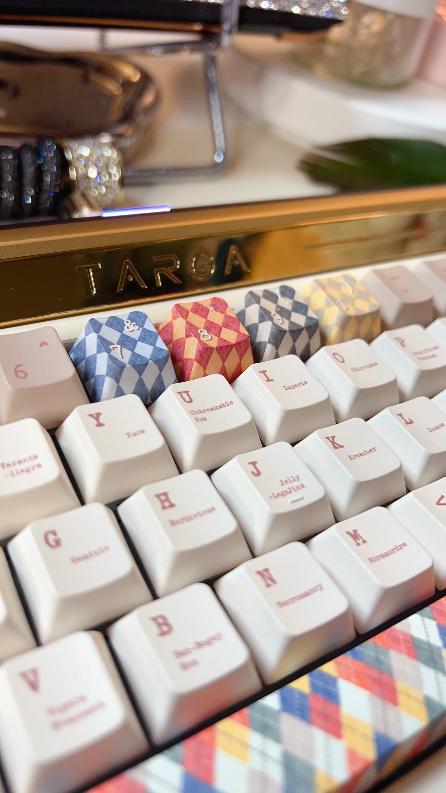 【Preorder】Prebuilt Targa65 Brown Aluminum Customized Mechanical Keyboard Harry Potter Theme