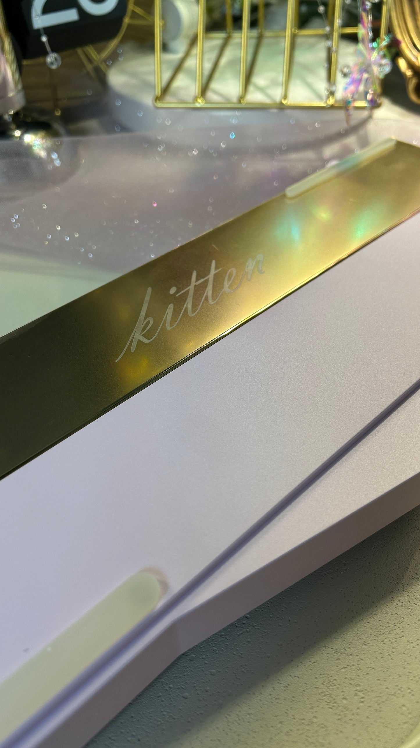 ONLY 1 INSTOCK Prebuilt Aluminum Customized Mechanical Keyboard PURPULE KITTENALICE ERGONOMIC CAT KEYBOARD SET with Wristrest