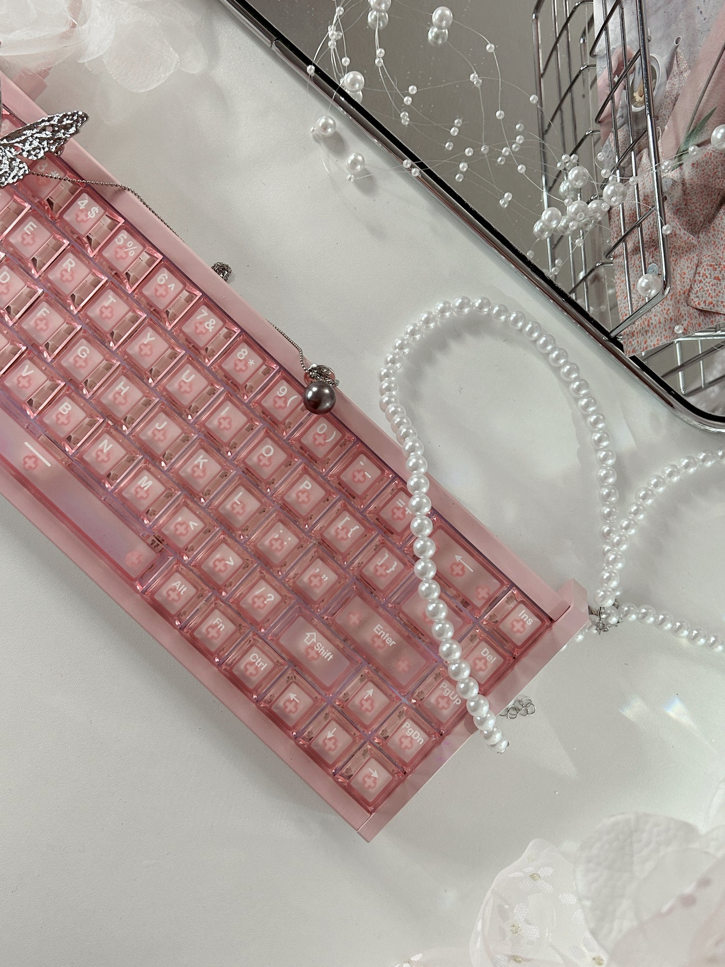 Unboxing Sample For Sales ONLY 1 Instock Peach Pink MG68 Plus Magnetic Switch Mechanical Keyboard