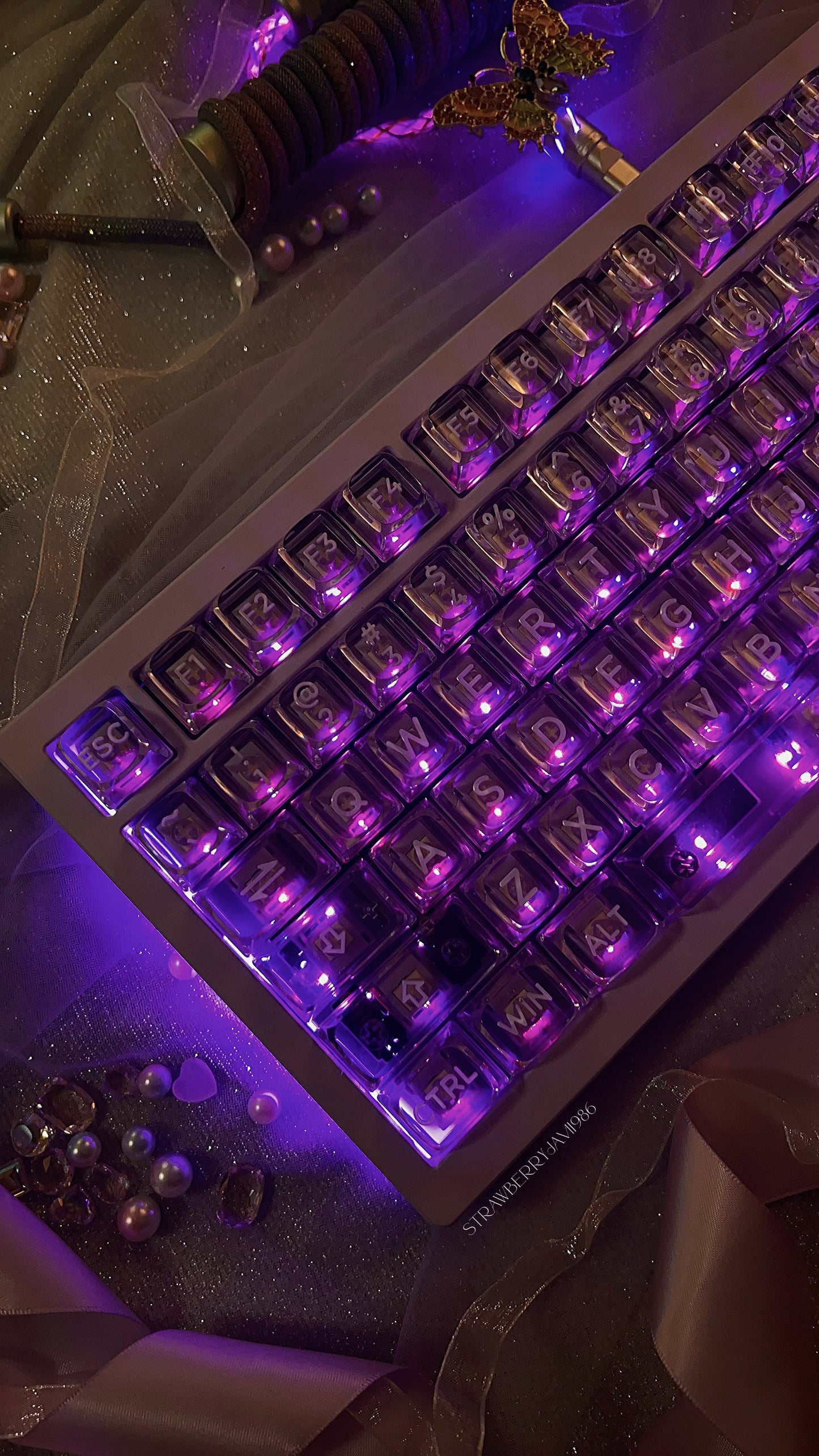PREORDER Prebuilt ZOOM98 Purple Aluminum Customized Mechanical Keyboard