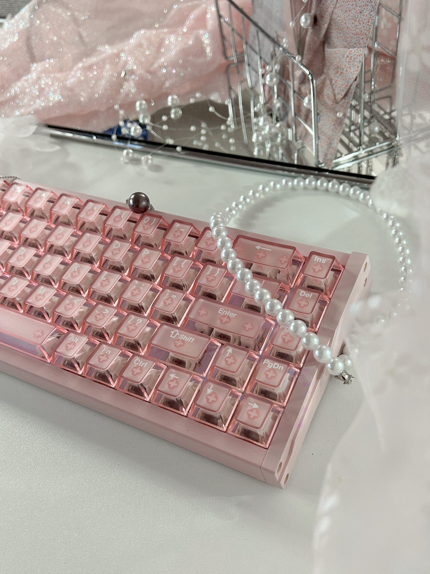 Unboxing Sample For Sales ONLY 1 Instock Peach Pink MG68 Plus Magnetic Switch Mechanical Keyboard