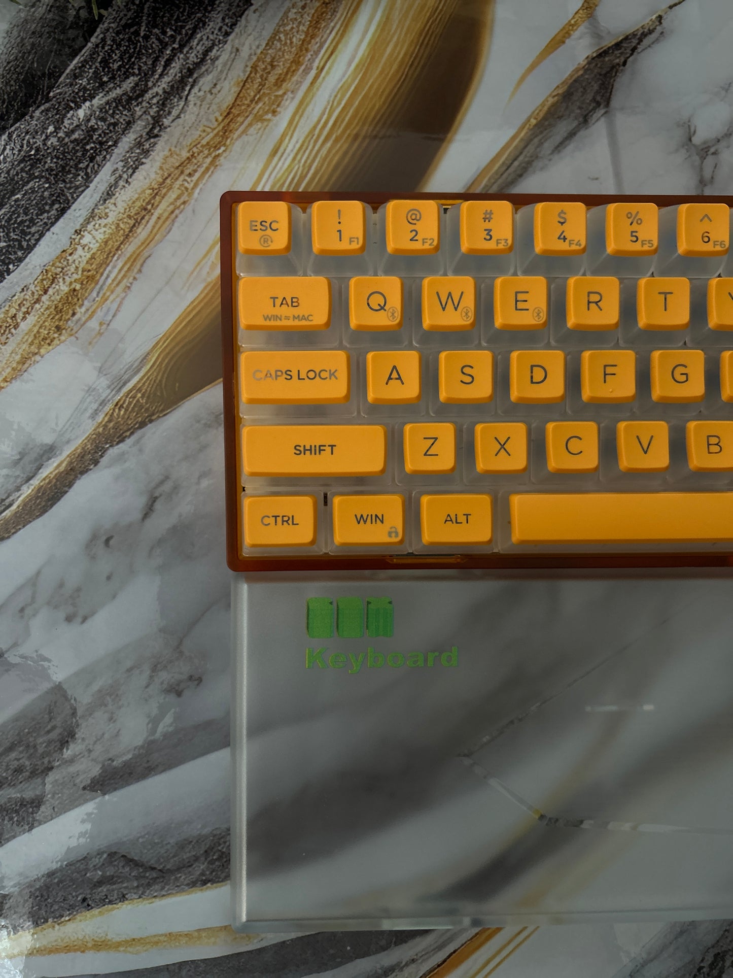 Unboxing Sample For Sales ONLY 1 Instock Soda Orange 68 Key RGB Clicky Mechanical Wireless Gaming Keyboard