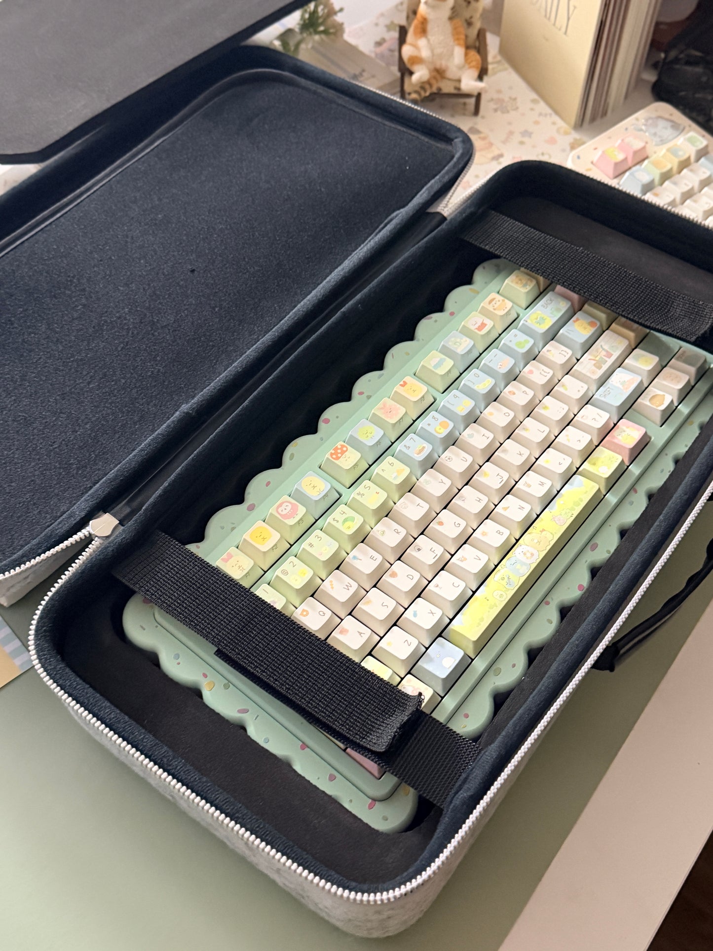 Preorder Prebuilt Aluminum Customized Mechanical Keyboard Cookies75 Mint Sugar Set