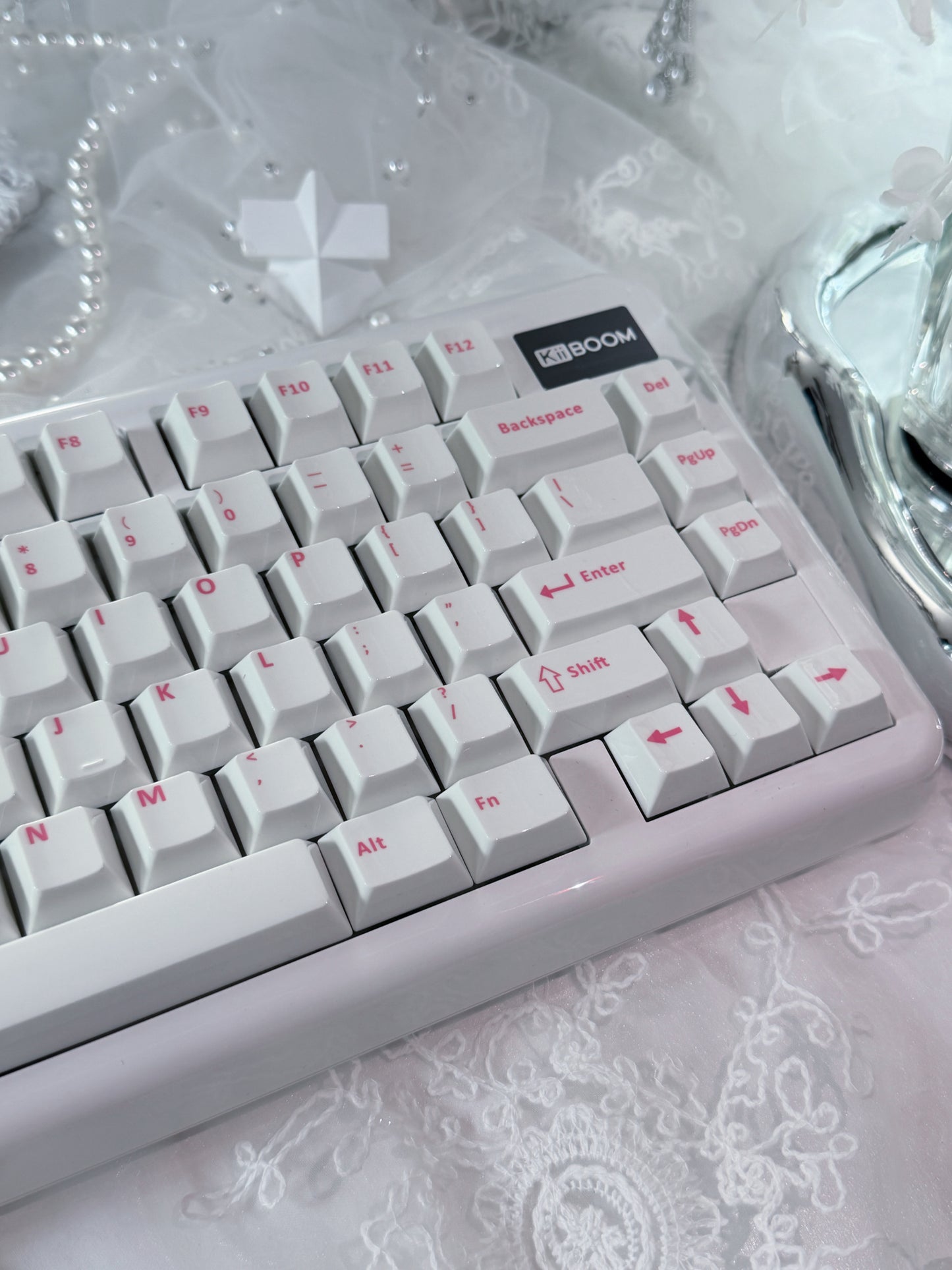 Unboxing Sample ONLY 1 INSTOCK KiiBOOM Phantom81 Lite White Tri-mode Wireless Mechanical Keyboard