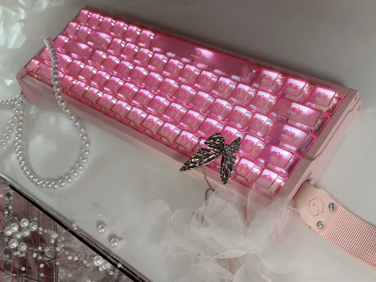 Unboxing Sample For Sales ONLY 1 Instock Peach Pink MG68 Plus Magnetic Switch Mechanical Keyboard
