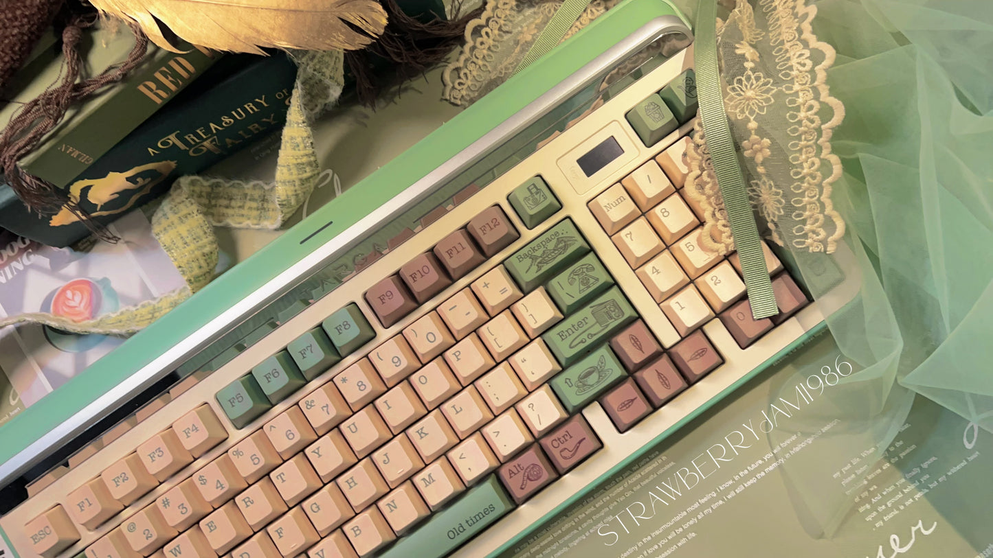 Preorder Prebuilt Targa98 Green Aluminum Customized Mechanical Keyboard Set