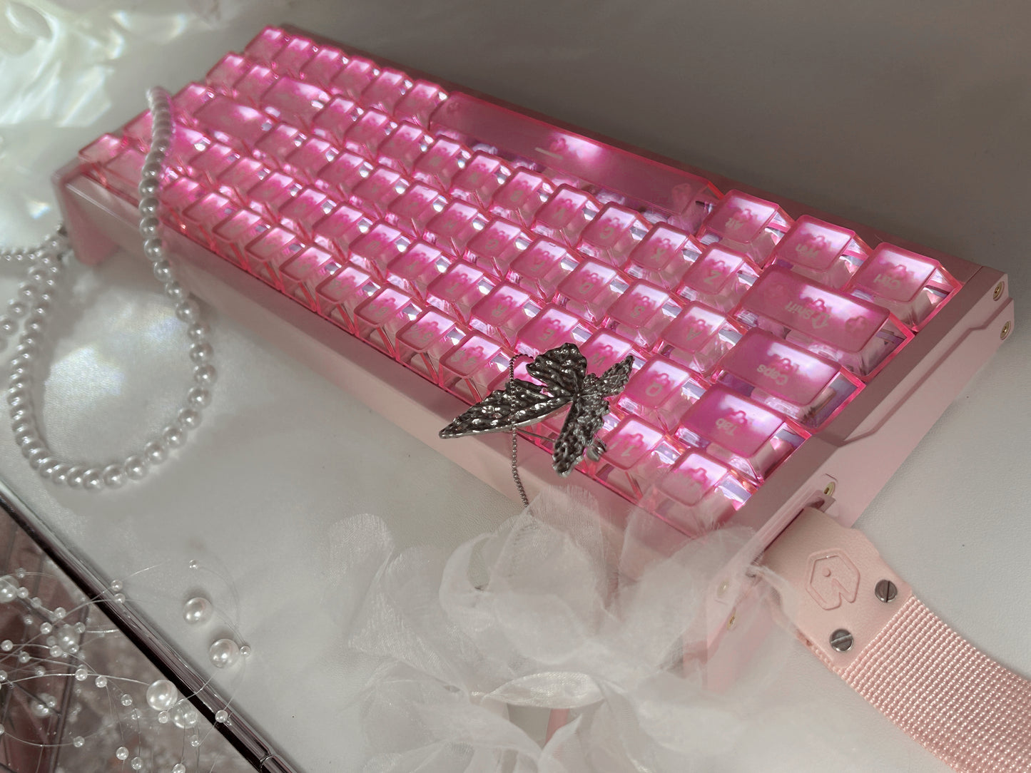 Unboxing Sample For Sales ONLY 1 Instock Peach Pink MG68 Plus Magnetic Switch Mechanical Keyboard