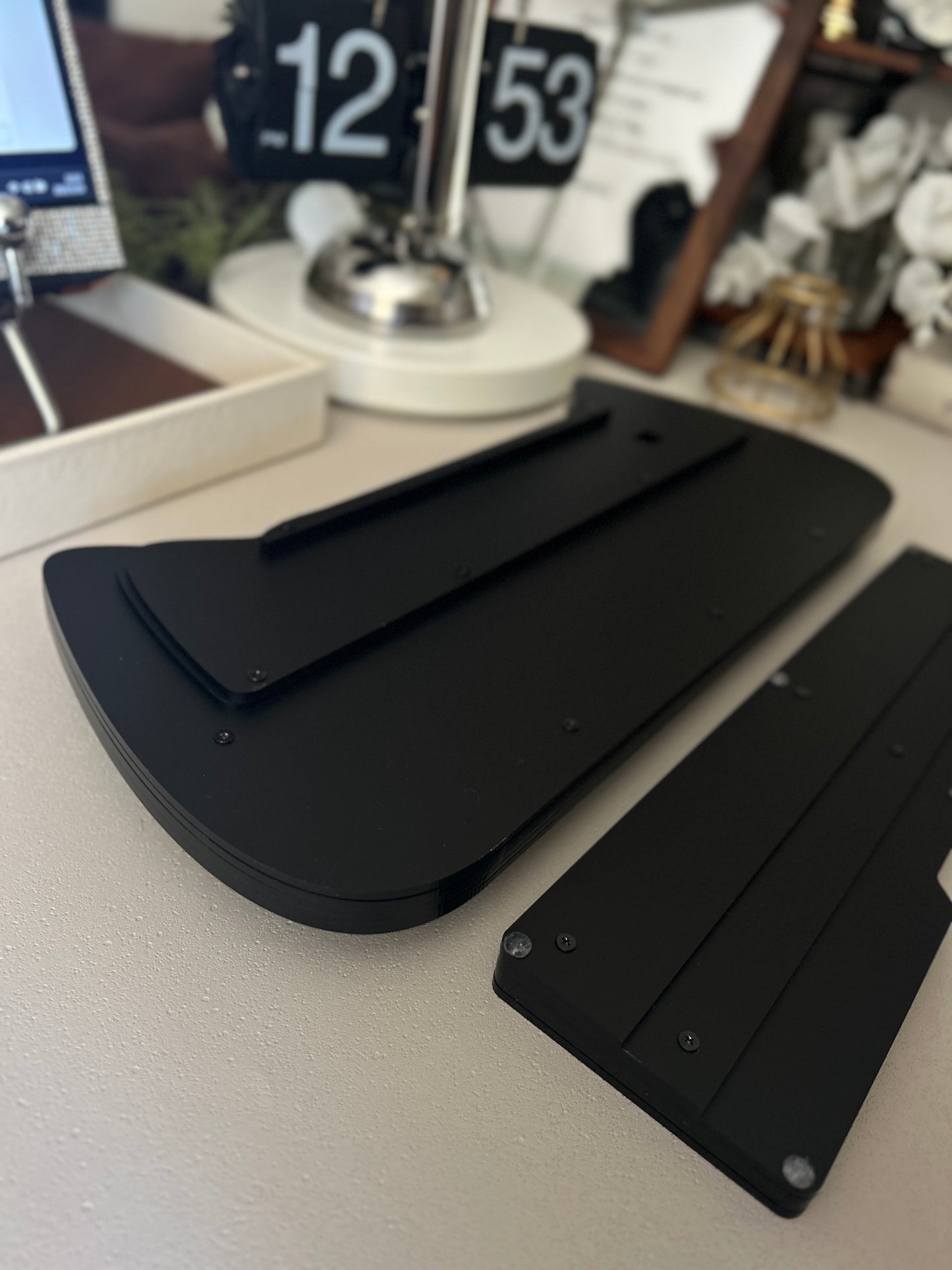 {Preorder} Prebuilt Acrylic Black Kitten Acrylic Ergonomic Customized Mechanical Keyboard Set