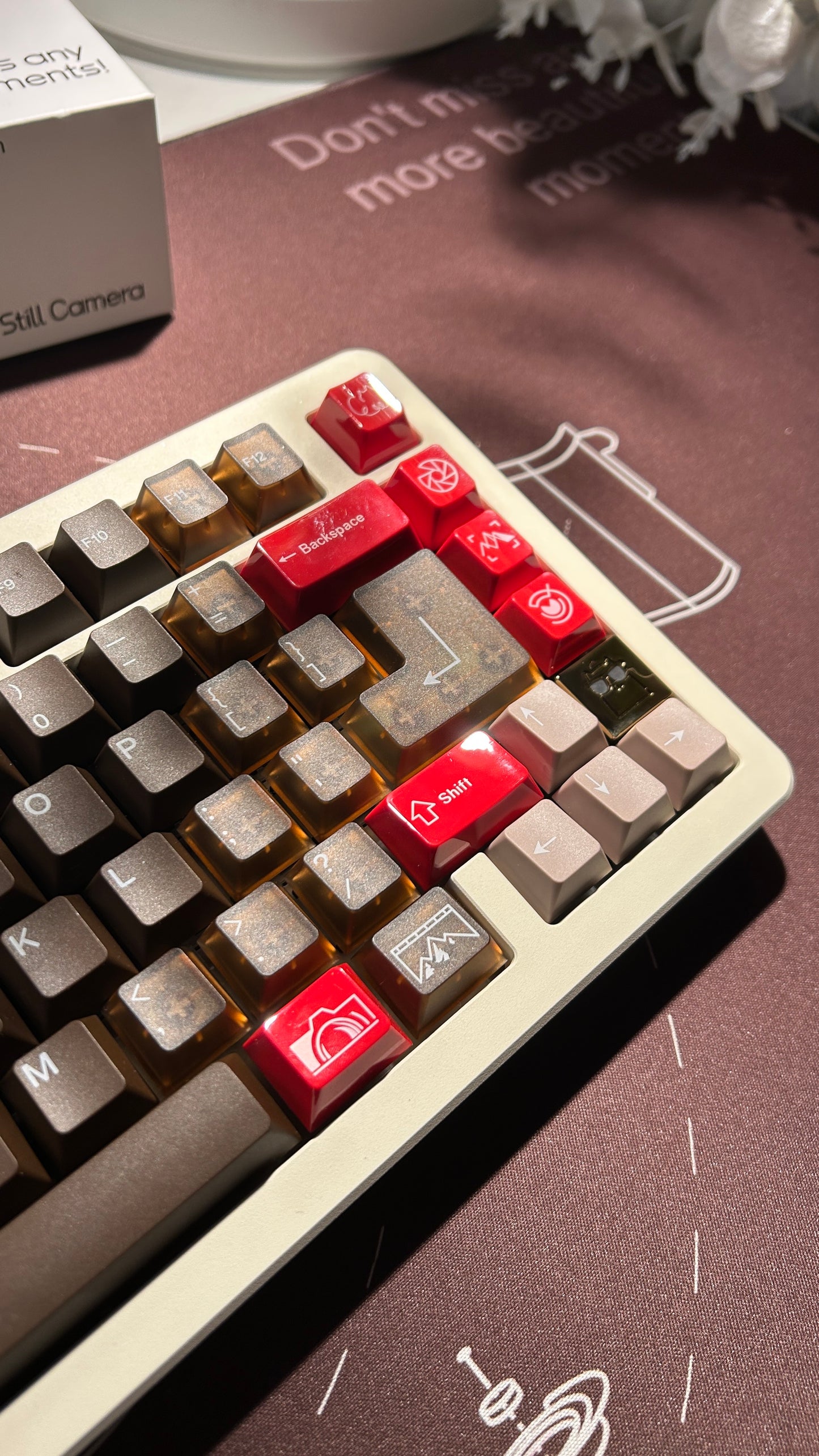 「ONLY 1 instock」Prebuilt Cream Buff75R2 Aluminum Customized Mechanical Keyboard