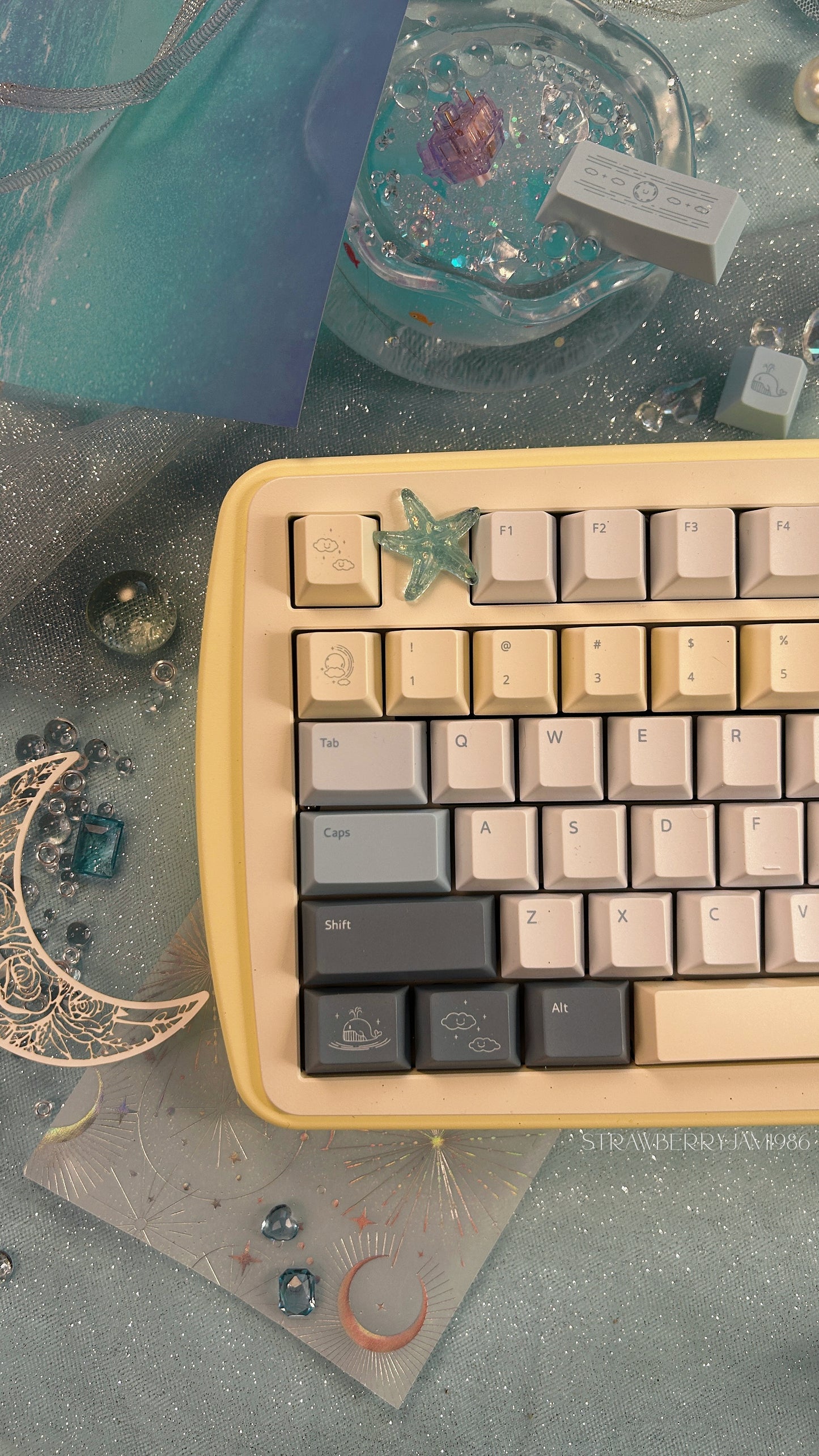 「ONLY 1 instock」Prebuilt Dino98 Aluminum Customized Mechanical Keyboard