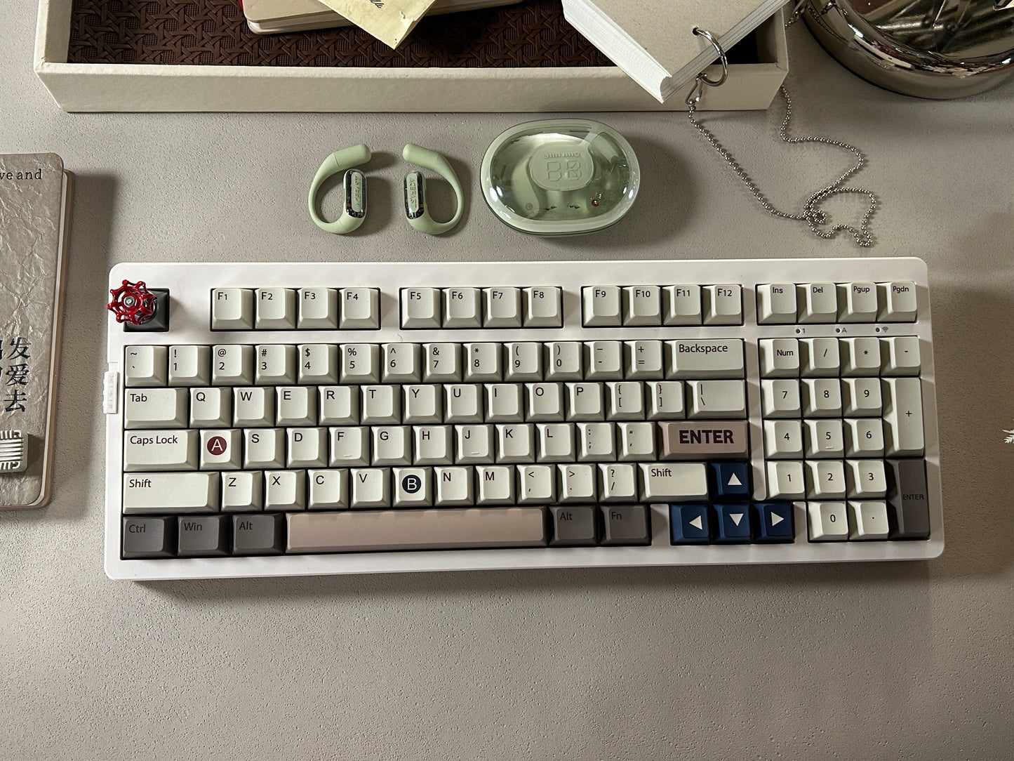 Unboxing Sample For Sales ONLY 1 Instock EPOMAKER EK98 Wireless Mechanical Keyboard, Tri-Mode Bluetooth/2.4Ghz/USB-C Wired, Hot Swappable Creamy Switch, RGB Backlit Custom (White, Mulan Switch)