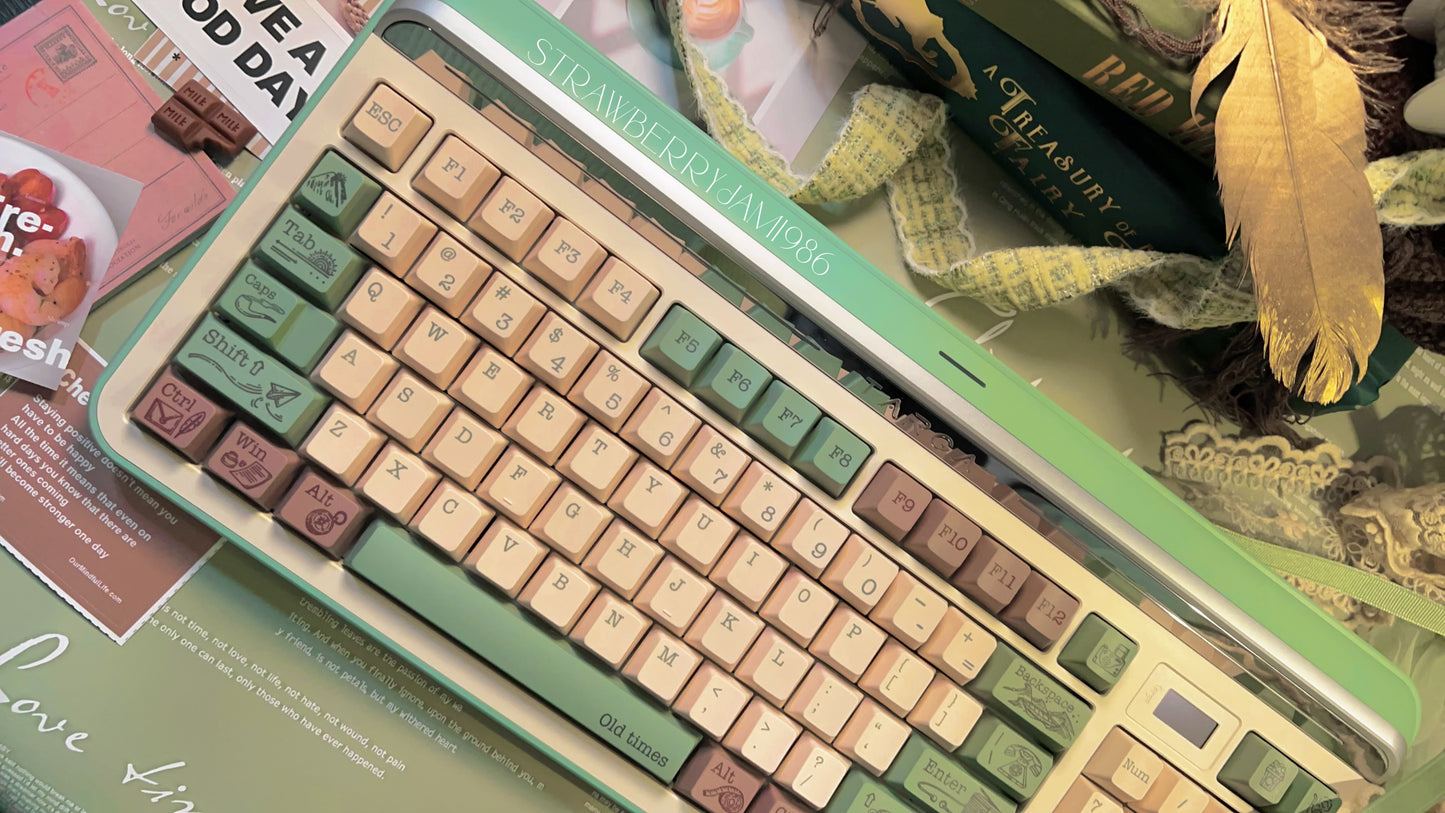 Preorder Prebuilt Targa98 Green Aluminum Customized Mechanical Keyboard Set