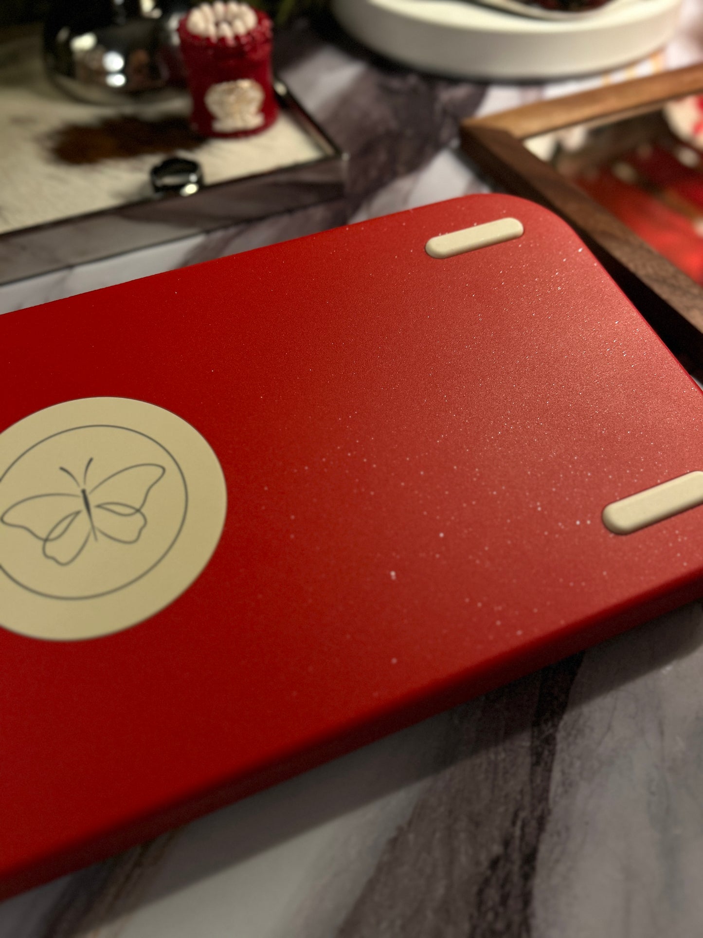 ONLY 1 INSTOCK Prebuilt Aluminum Customized Mechanical Keyboard Red Targa65 Cerakey Valentine Heart Set