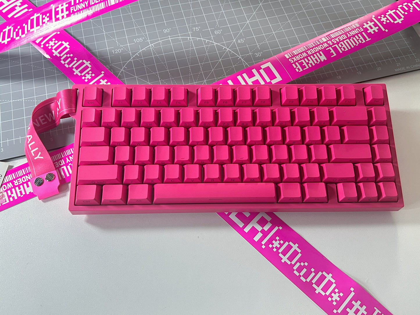 PREBUILT Hot Pink BEAT75 RGB Wireless Tri-Mode Magnetic Switch Gaming Mechanical Keyboard(2-3 wks shipping)
