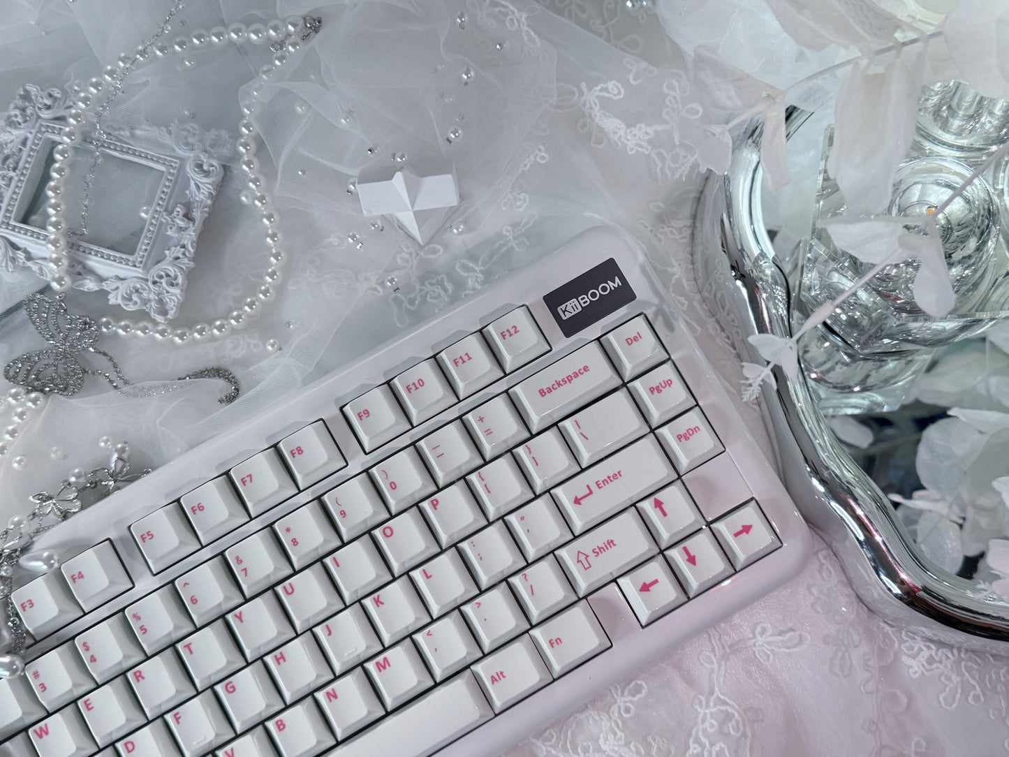 Unboxing Sample ONLY 1 INSTOCK KiiBOOM Phantom81 Lite White Tri-mode Wireless Mechanical Keyboard