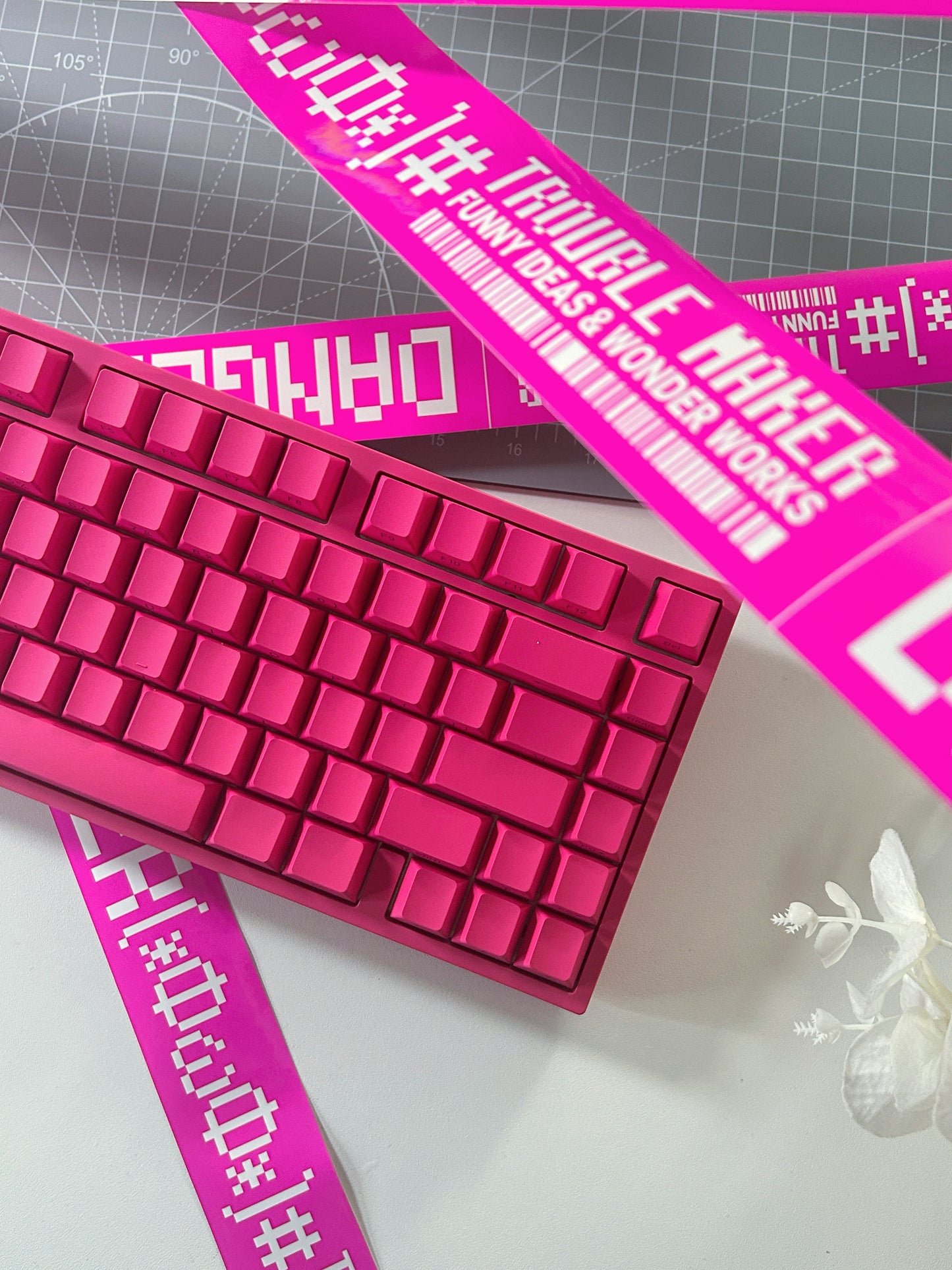 PREBUILT Hot Pink BEAT75 RGB Wireless Tri-Mode Magnetic Switch Gaming Mechanical Keyboard(2-3 wks shipping)