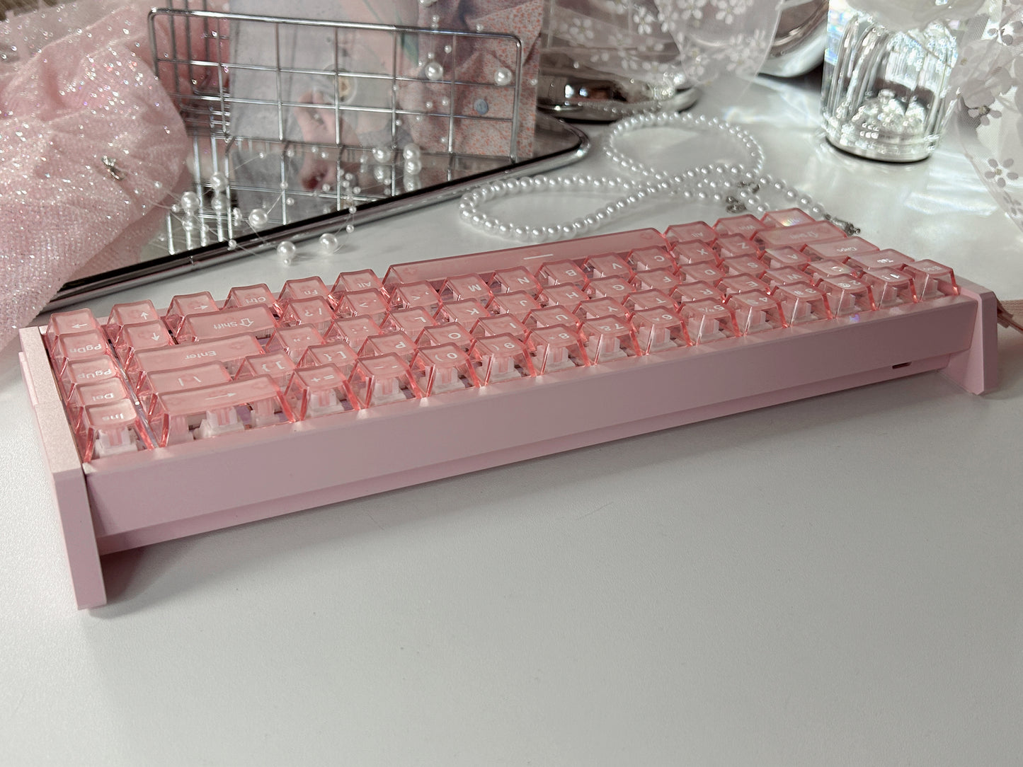 Unboxing Sample For Sales ONLY 1 Instock Peach Pink MG68 Plus Magnetic Switch Mechanical Keyboard