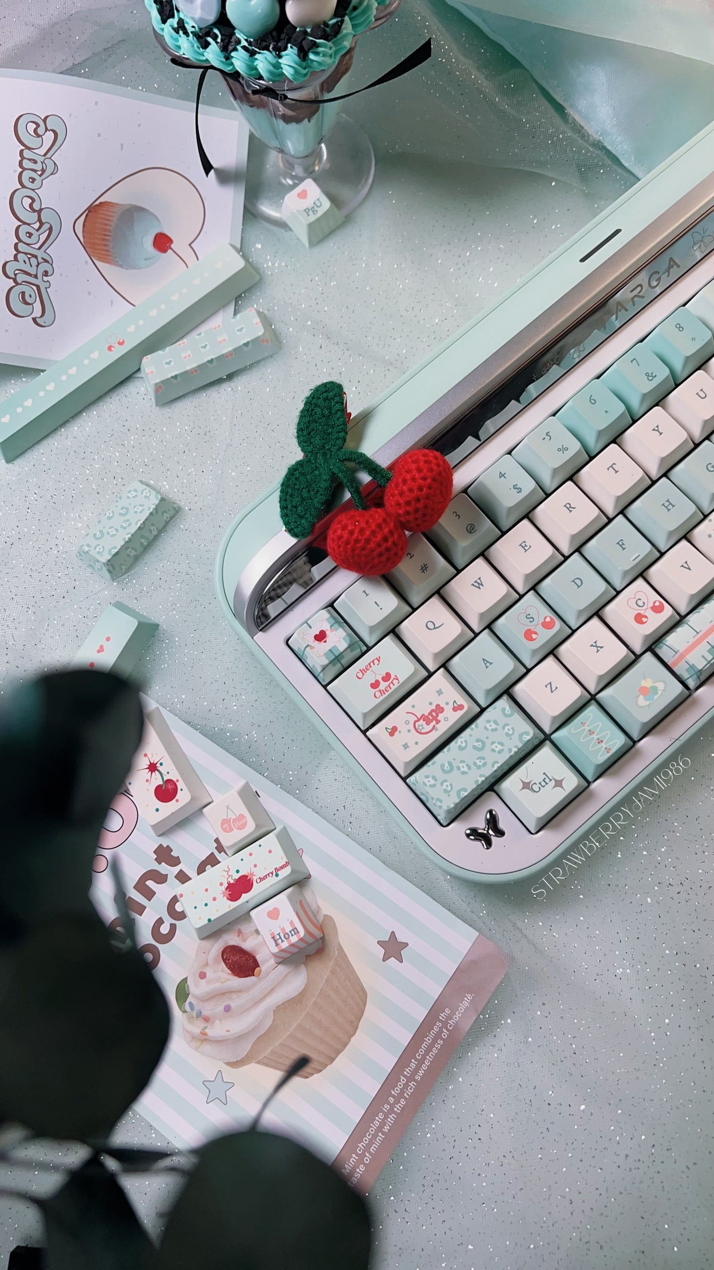 「only 1 Instock」Prebuilt Aluminum Customized Mechanical Keyboard Targa65 Mint Green